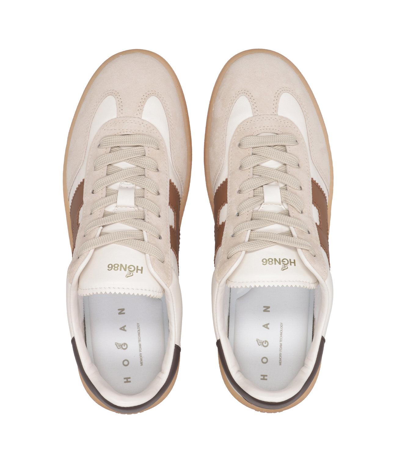 Sneakers Avorio+Nocciola