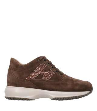 Hogan | Sneakers Interactive H Strass Tabacco