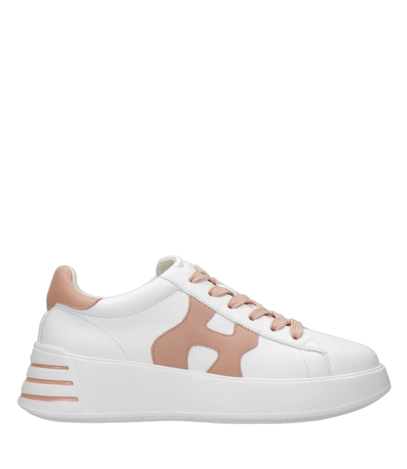 Hogan | Sneakers Rebel H564 Bianco e Caramello
