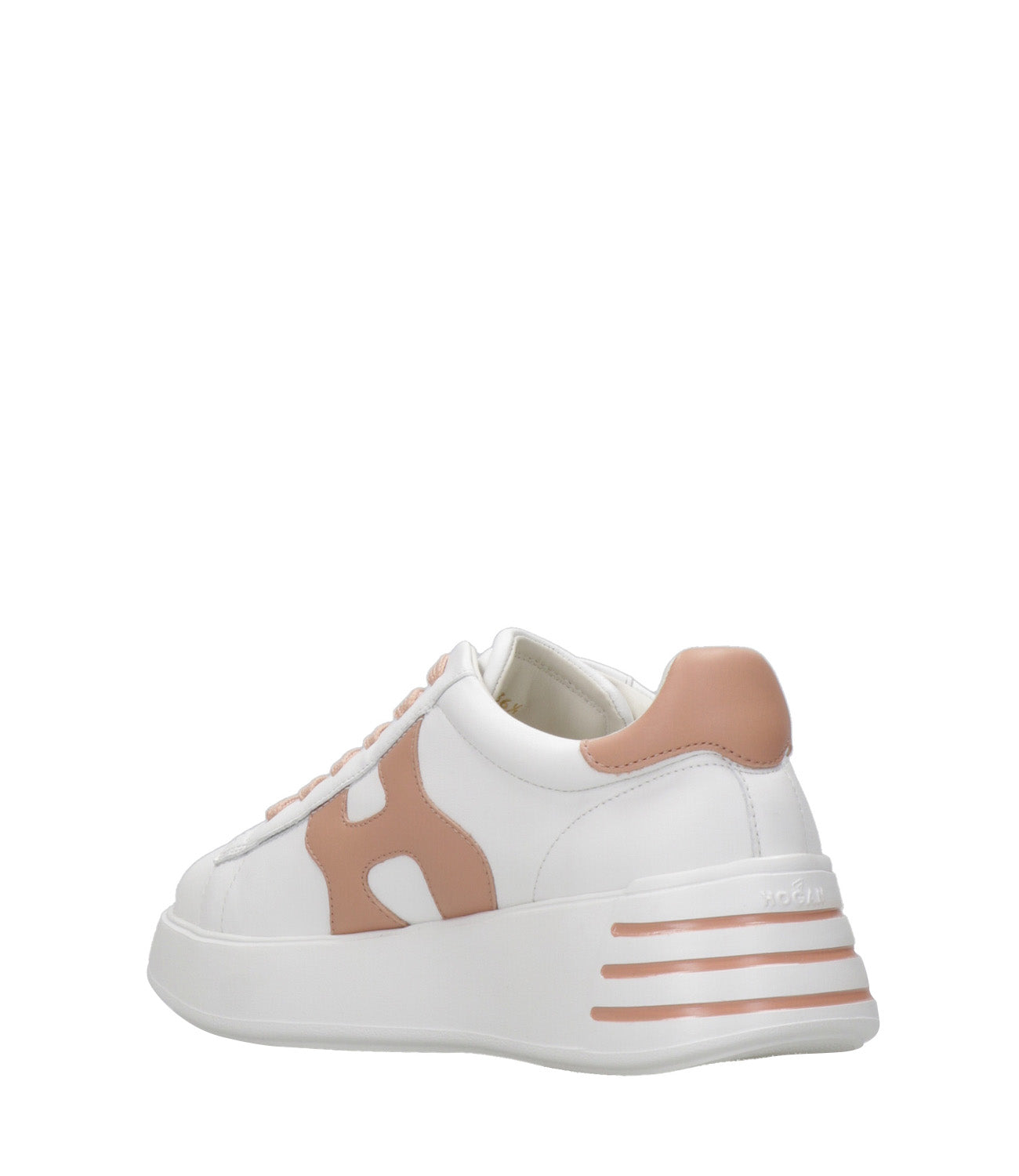 Hogan | Sneakers Rebel H564 Bianco e Caramello