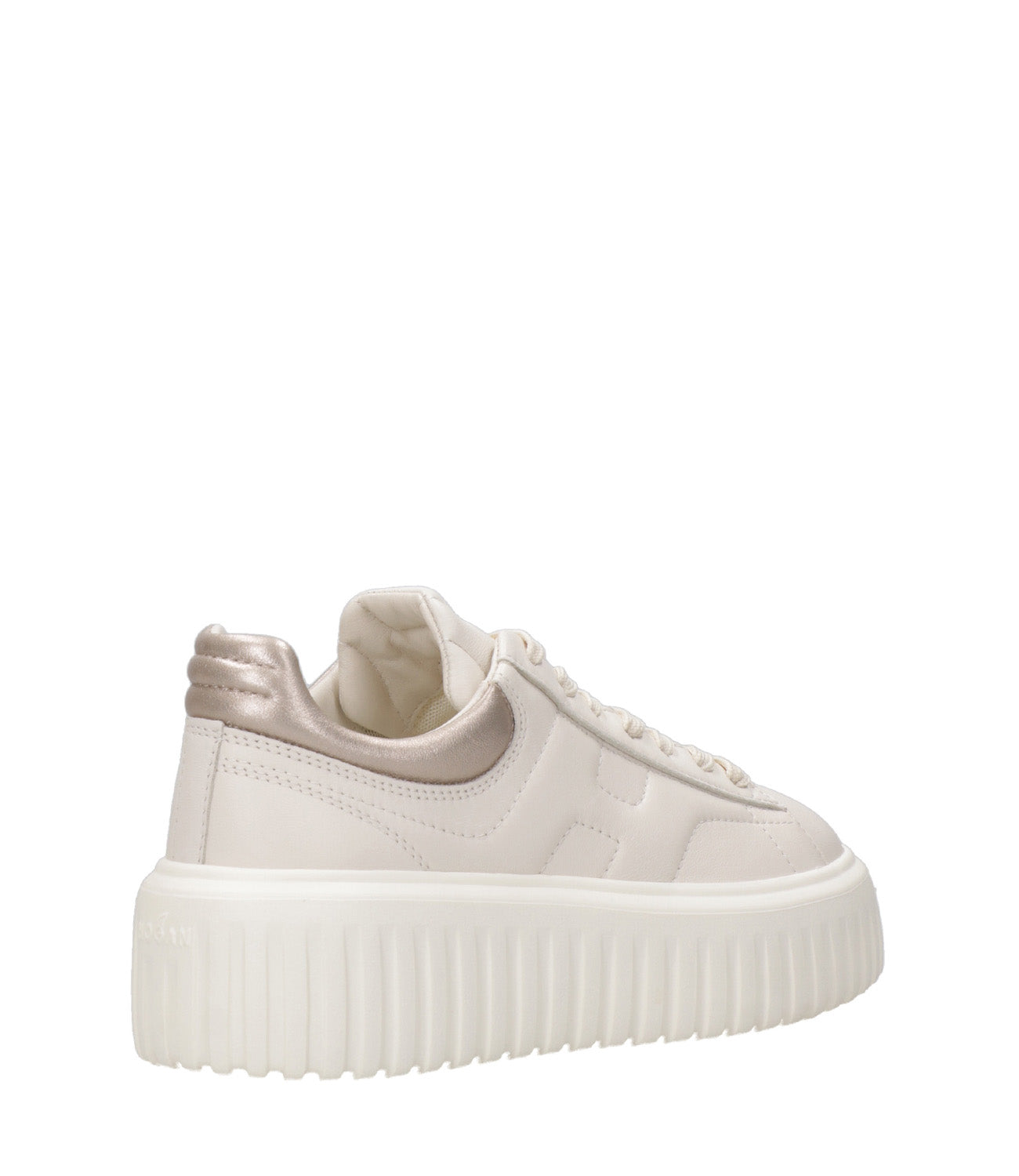 Hogan | Sneakers H-Stripes Allacciato Cipria e Toffee