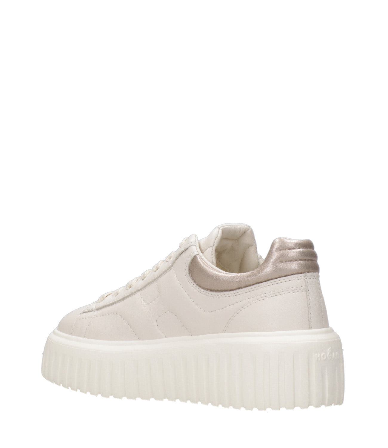 Hogan | Sneakers H-Stripes Allacciato Cipria e Toffee