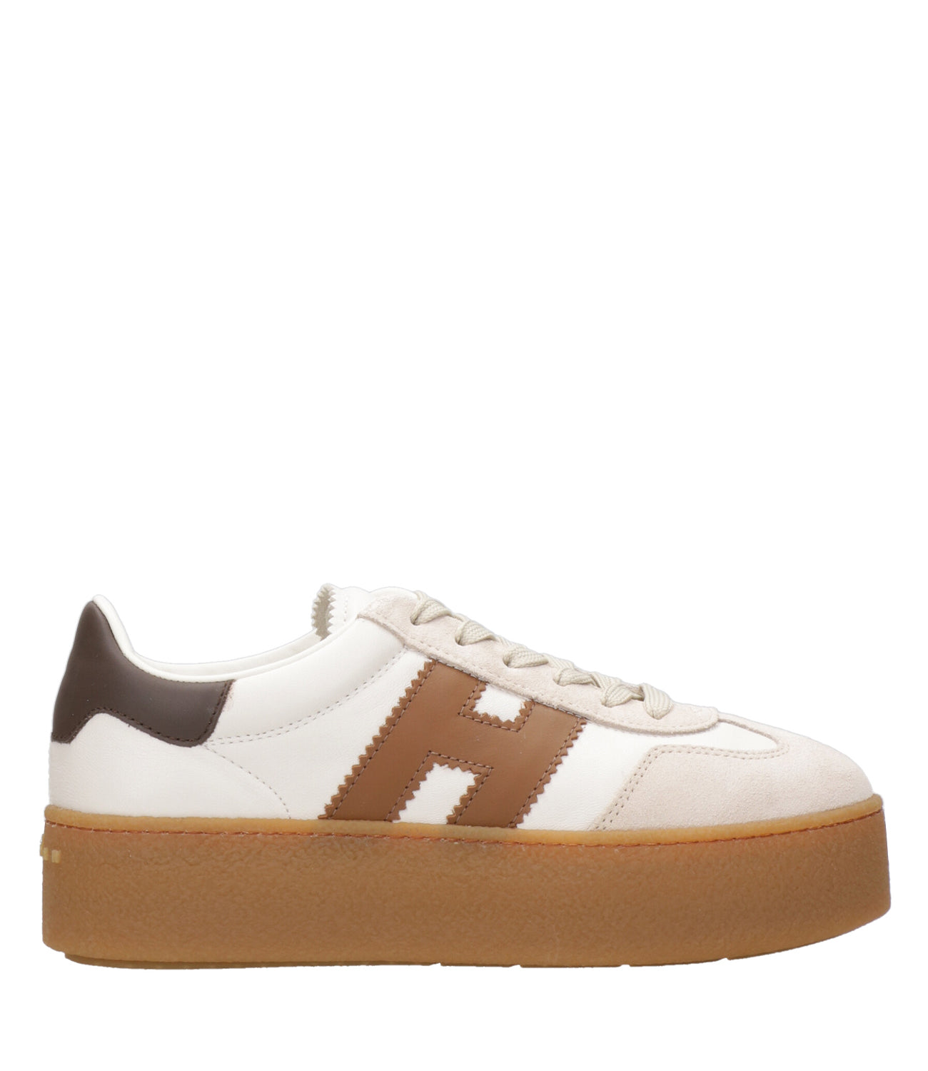 Hogan | Sneakers H698 Allacciato H Avorio e Biscotto