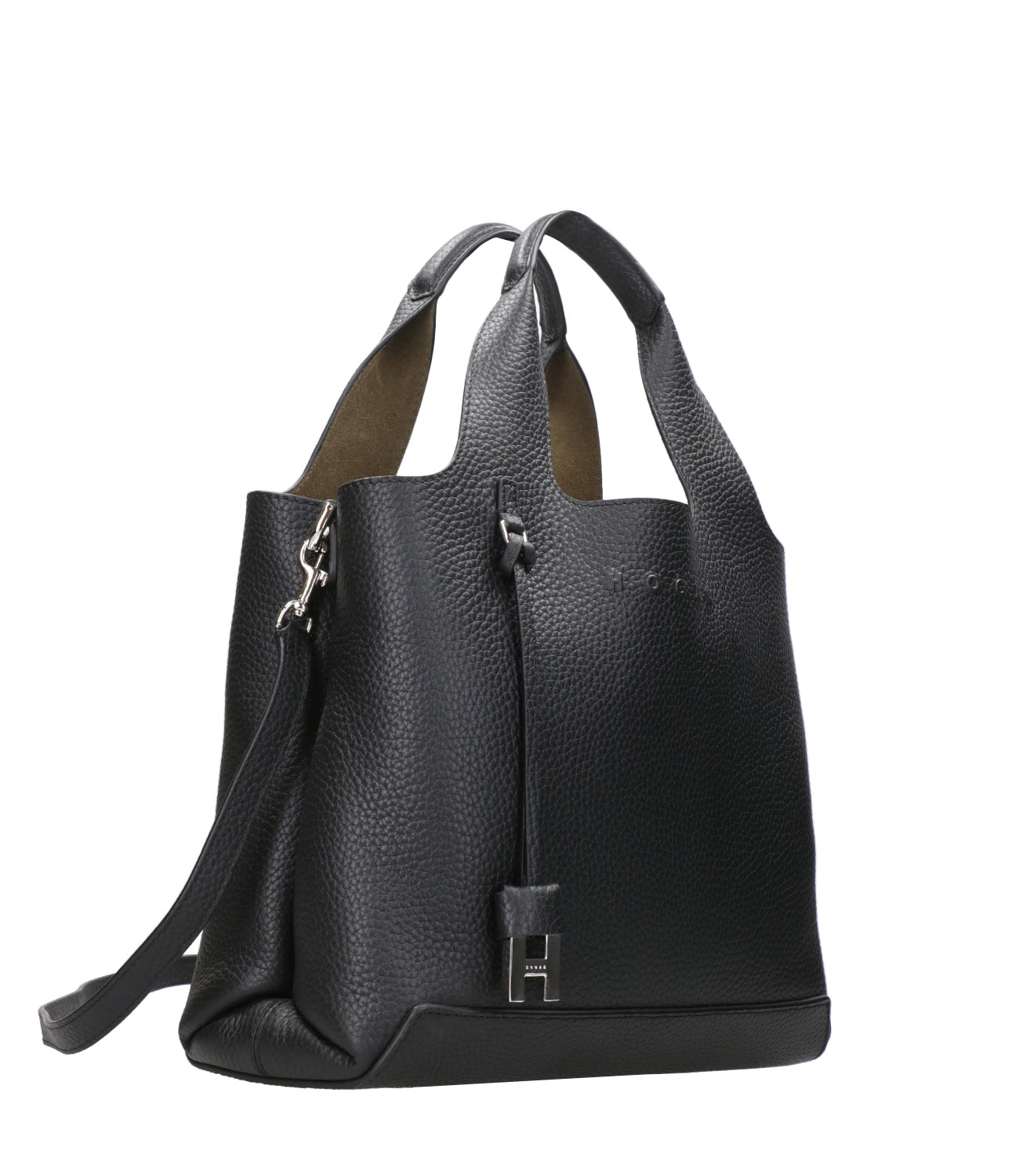 Hogan | Borsa a Mano H01R Shopping Piccola Nero