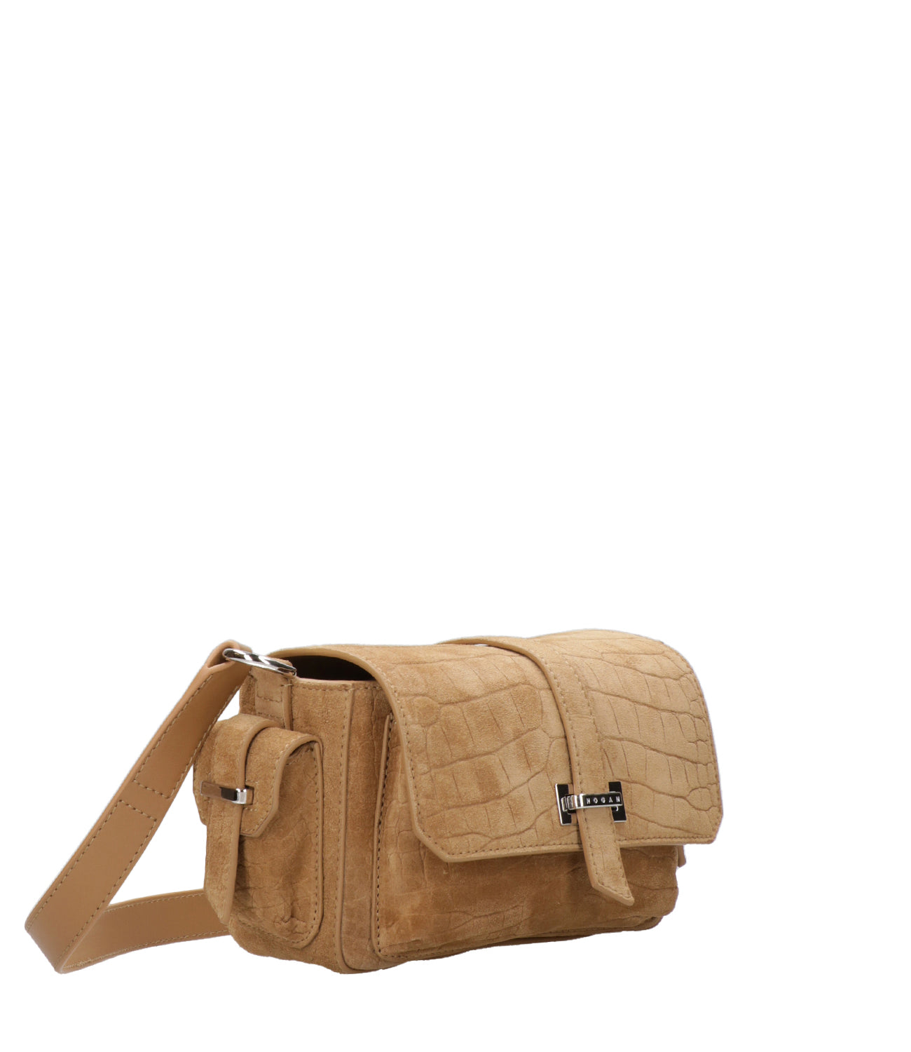 Hogan | Borsa a Tracolla H01R Flap Bag Piccola Cammello chiaro
