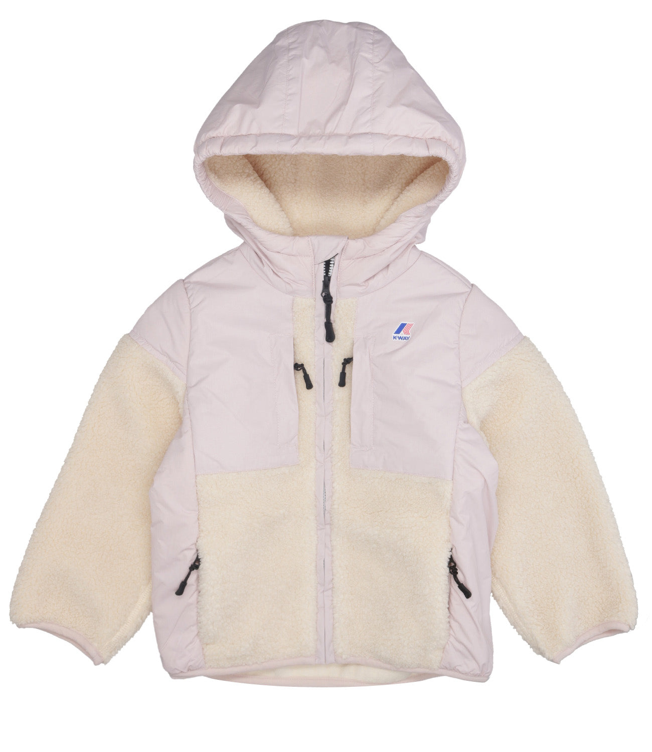 K-Way Kids | Giubbotto P. Samson 4.0 Orsetto Rosa e Ecru
