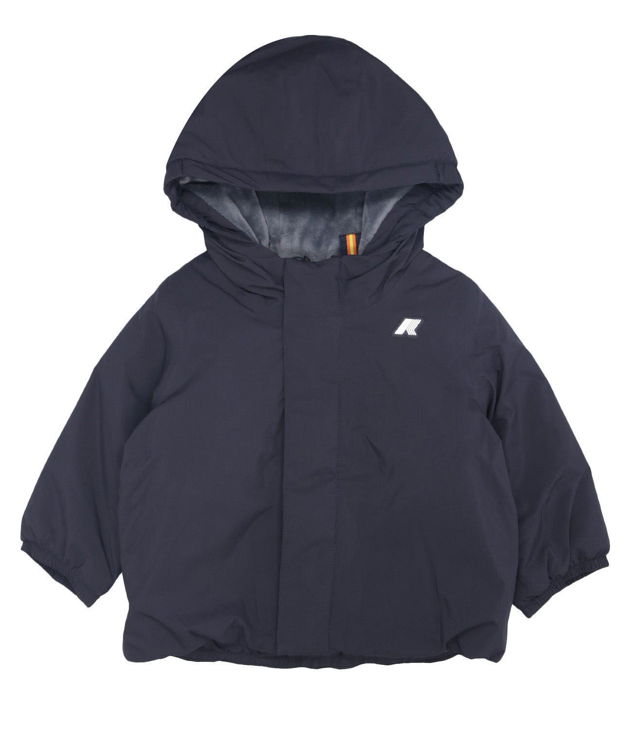 K-Way Kids | Giubbotto Soft Touch Marmotta Nero Grigio