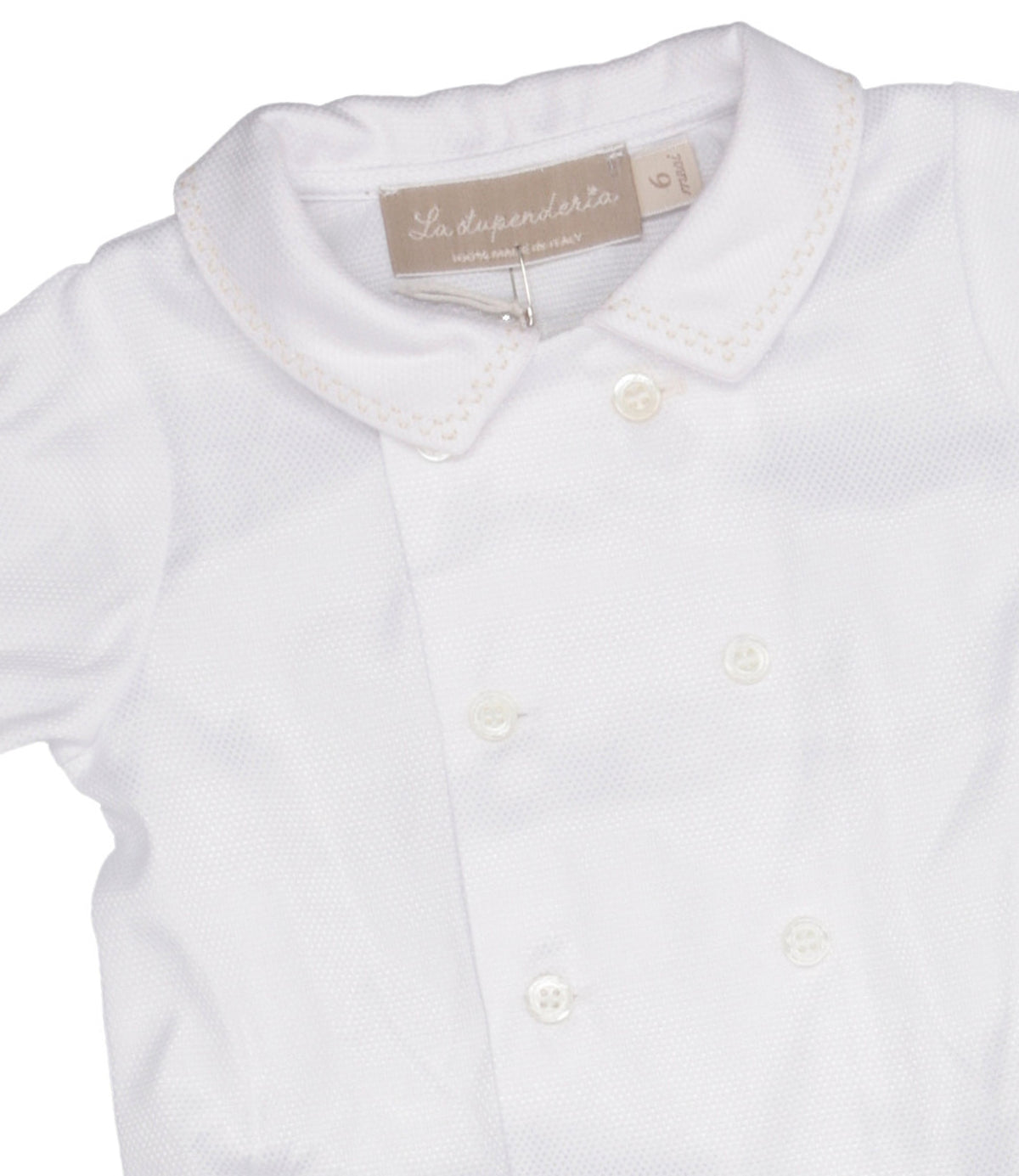 La Stupenderia | Set Camicia Bermuda Bianco Cammello
