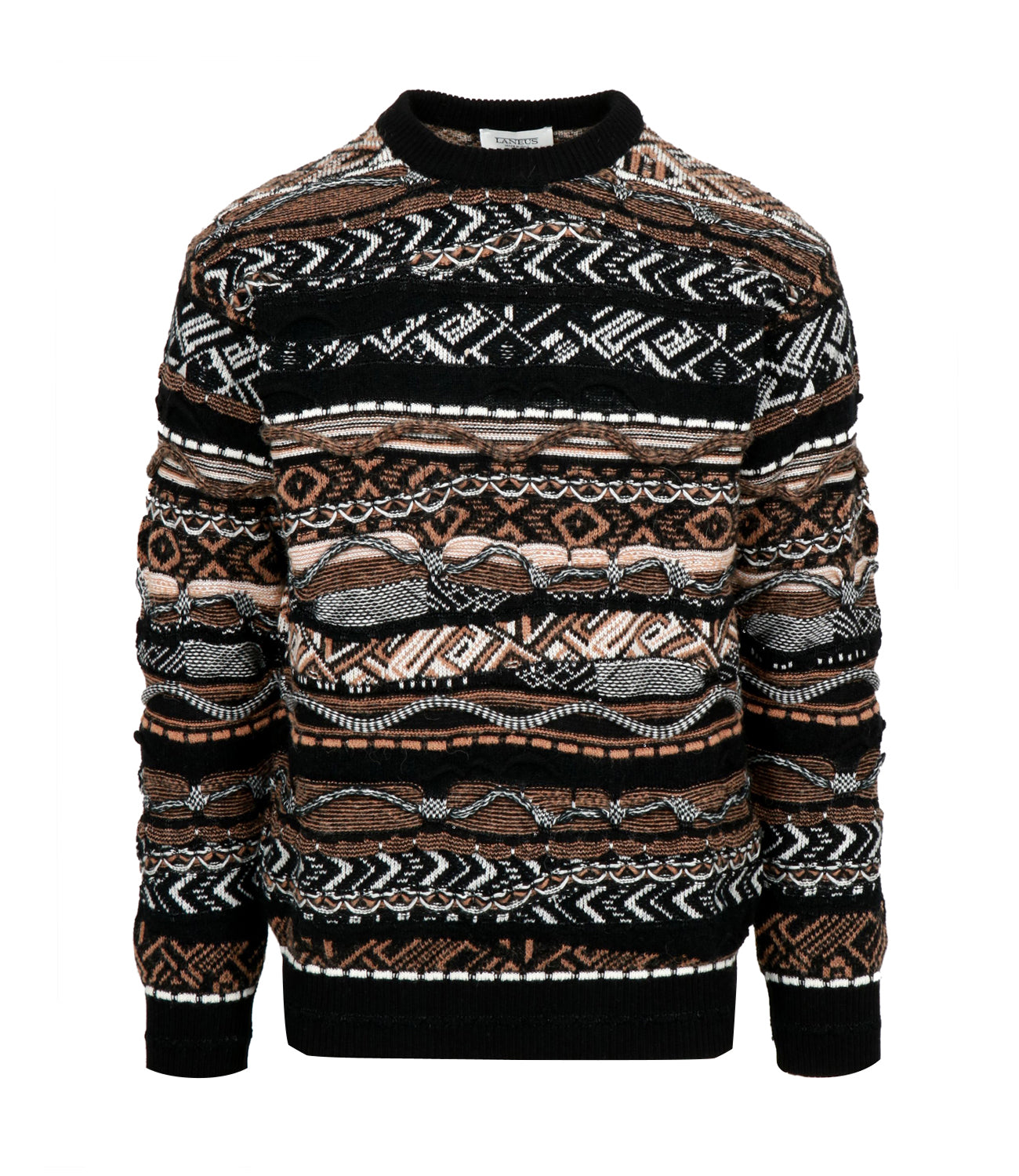 Laneus | Maglia Cammello Nero