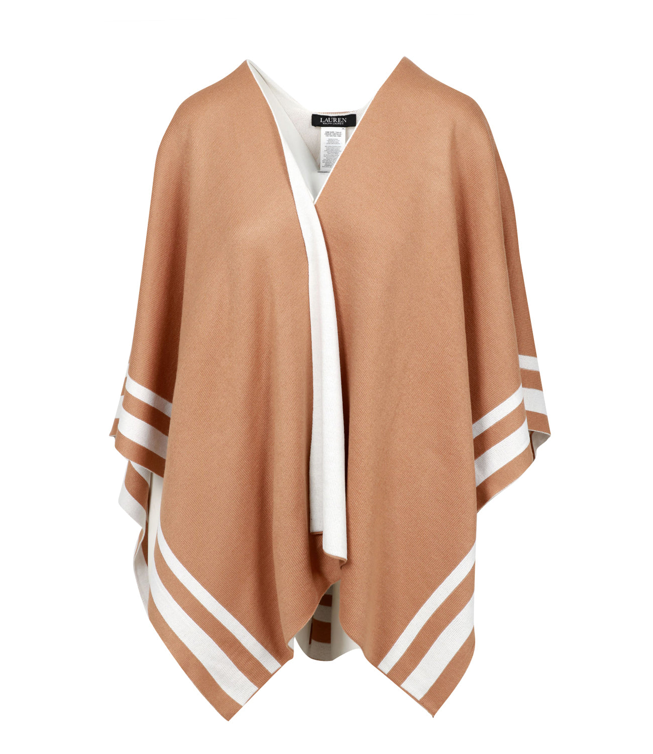 Lauren Ralph Lauren | Poncho Cammello e Panna