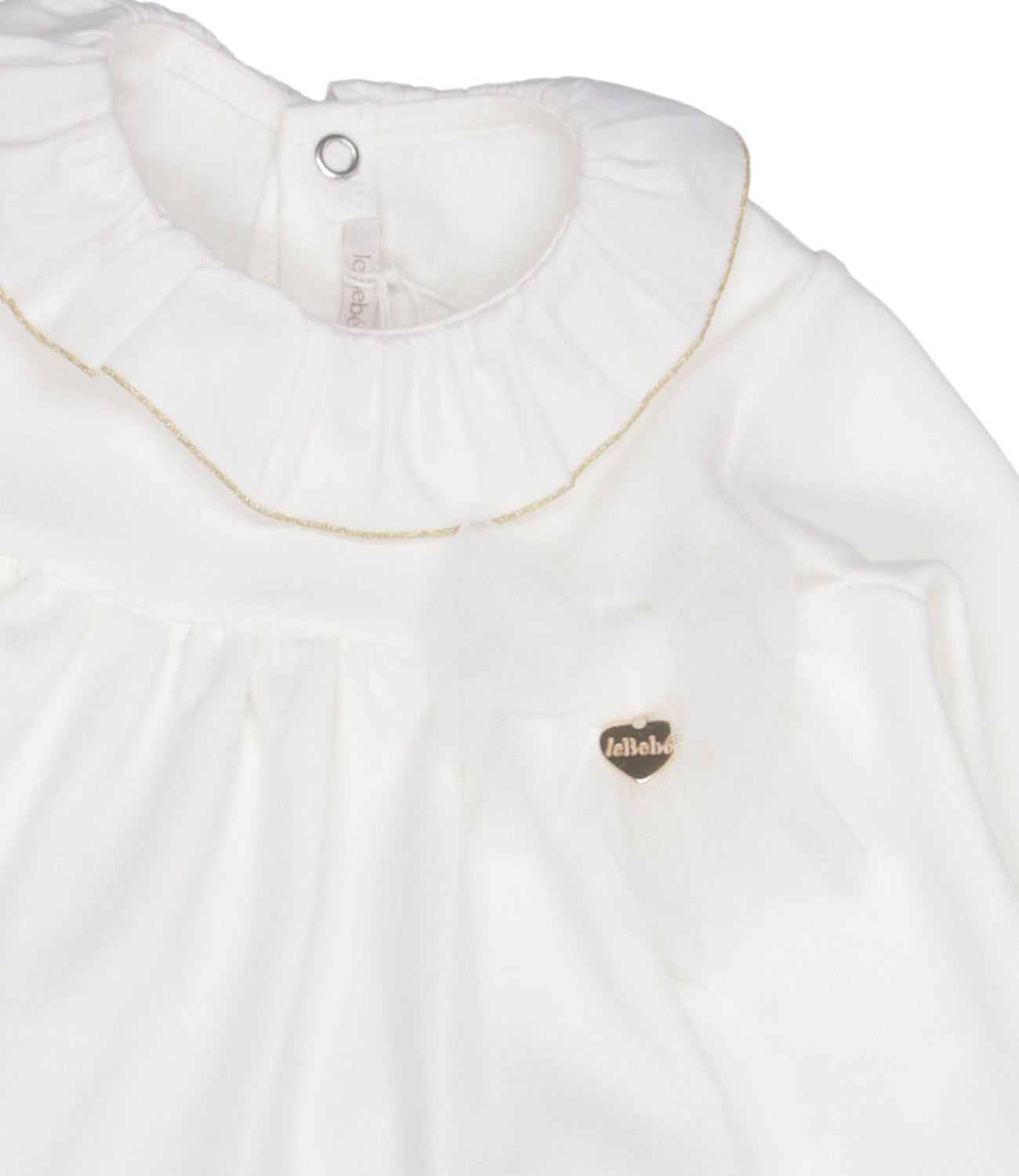 Le Bebè Enfant | Set Maglia Shorts Bianco Maculato