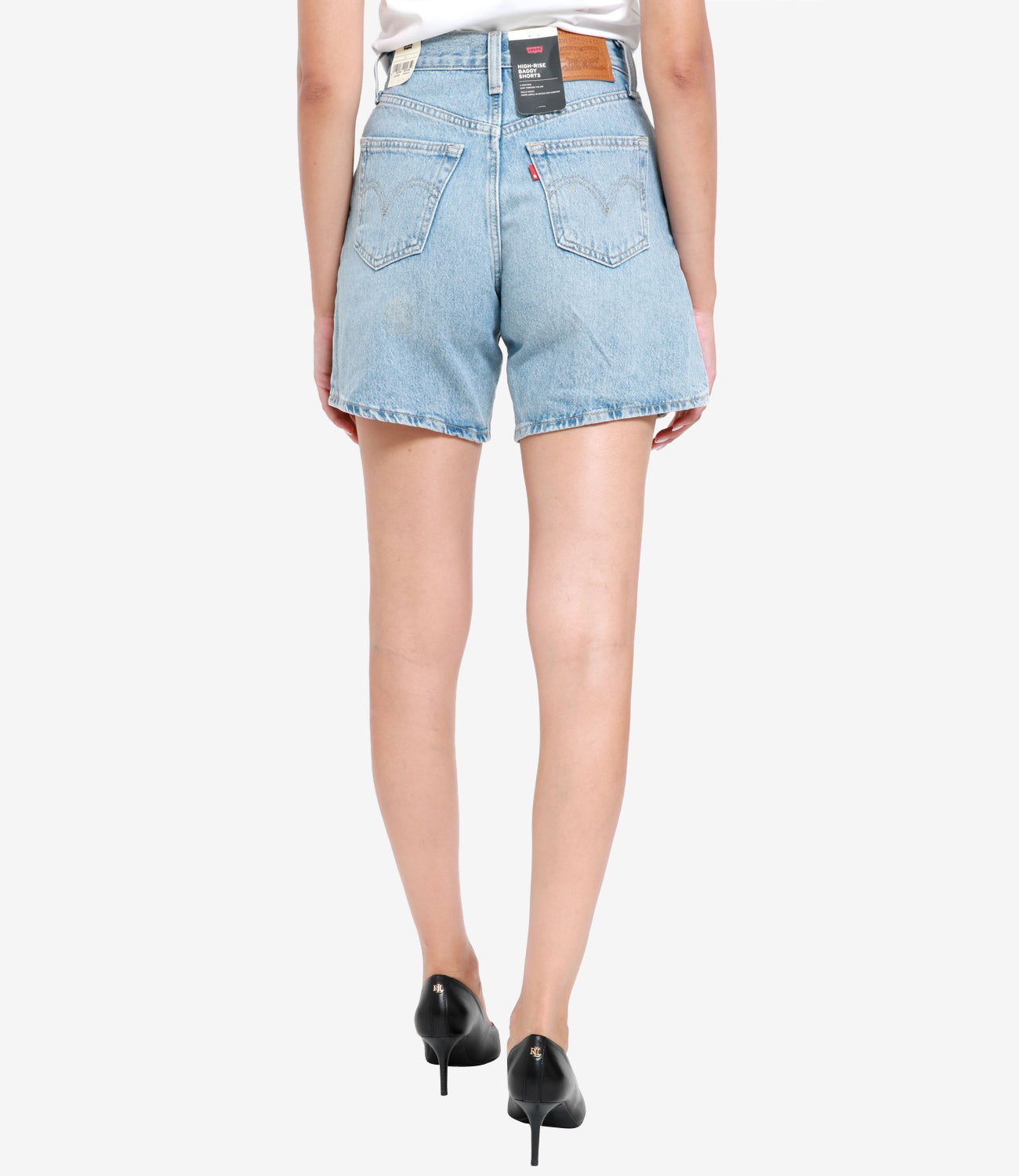 Levis | Shorts High Baggy Denim medio