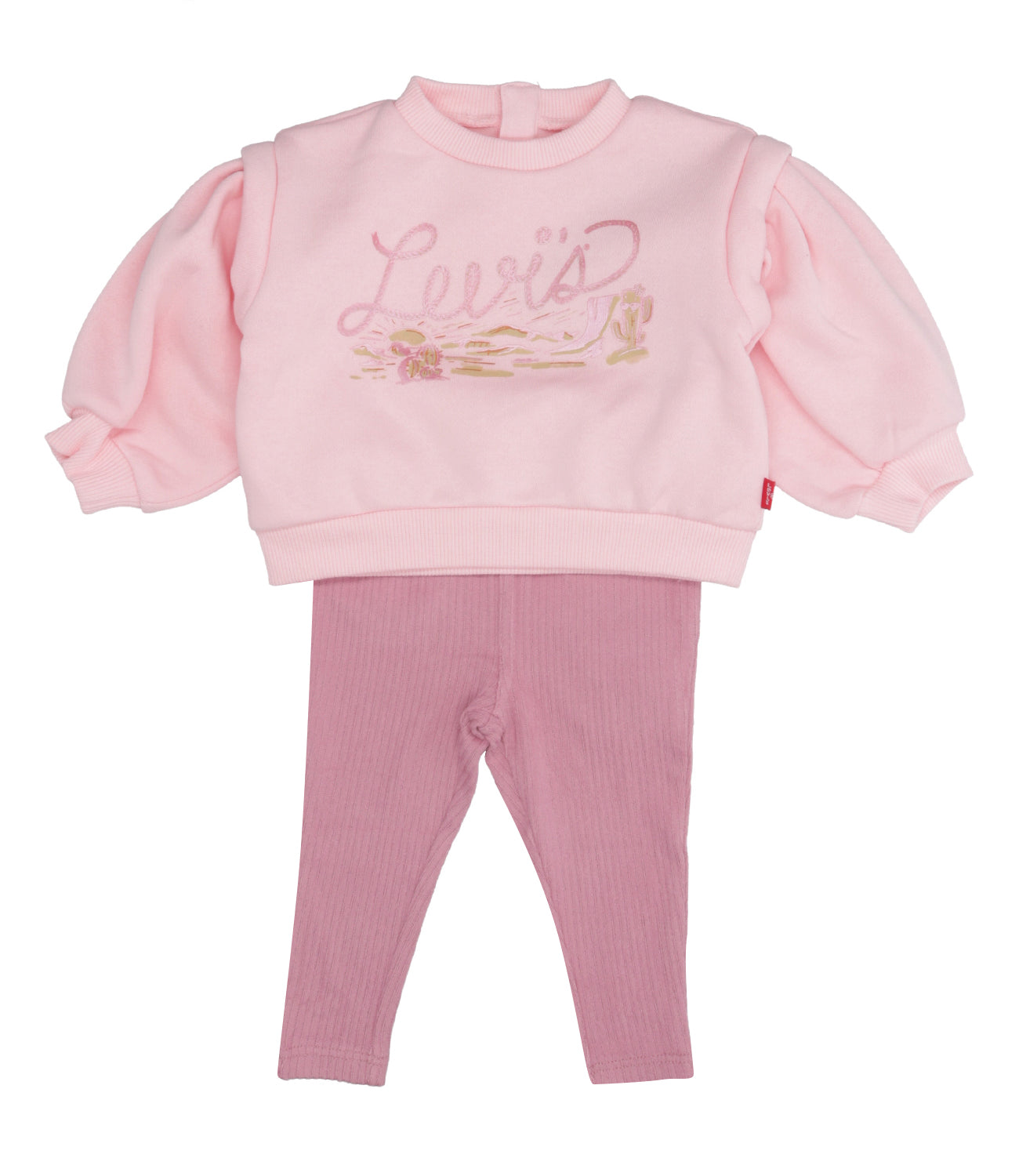 Levi's Kids | Set Felpa Pantalone Rosa