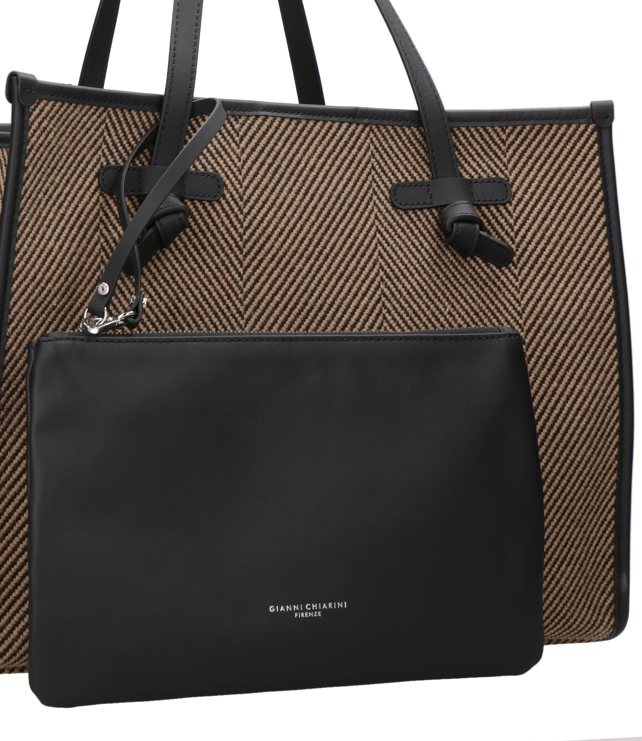 Marcella Club | Borsa a Spalla Tortora e Nero