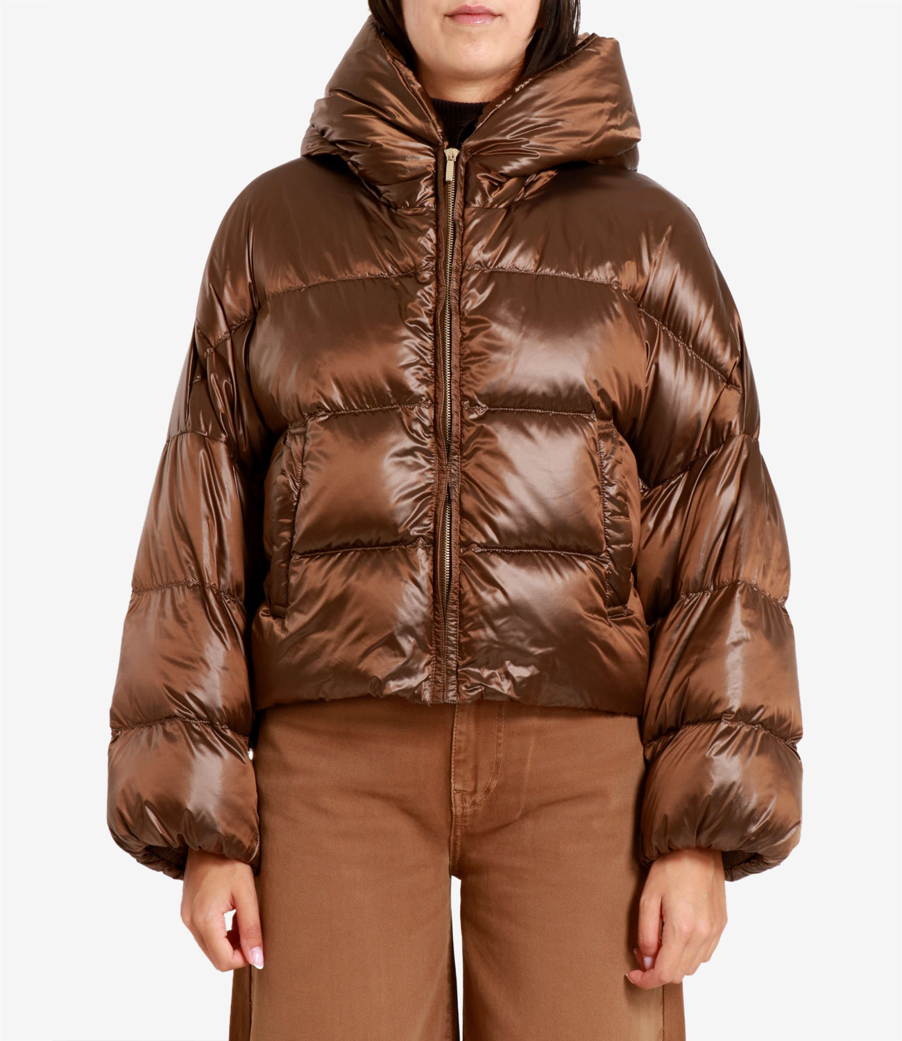 Max Mara The Cube | Piumino Spaceca Beige Oro