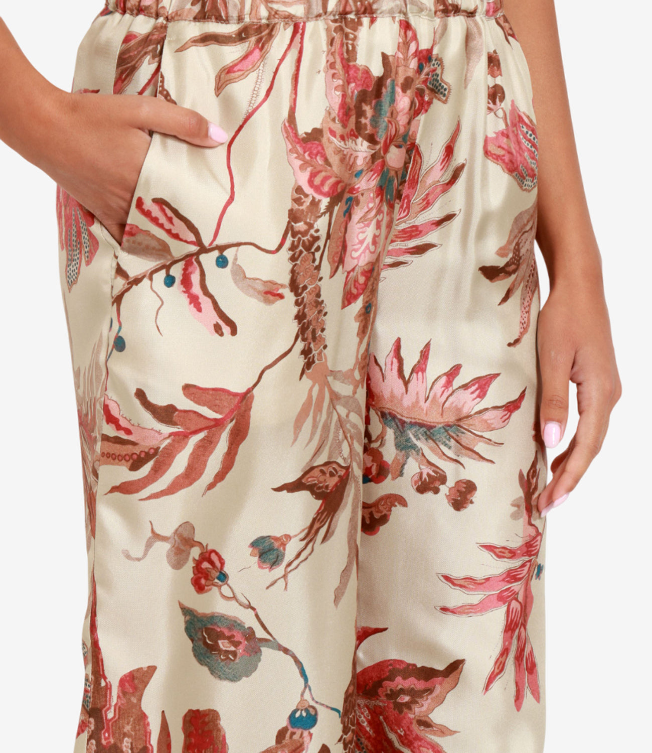 Max Mara Weekend | Pantalone Temide Beige Rosa e Celeste