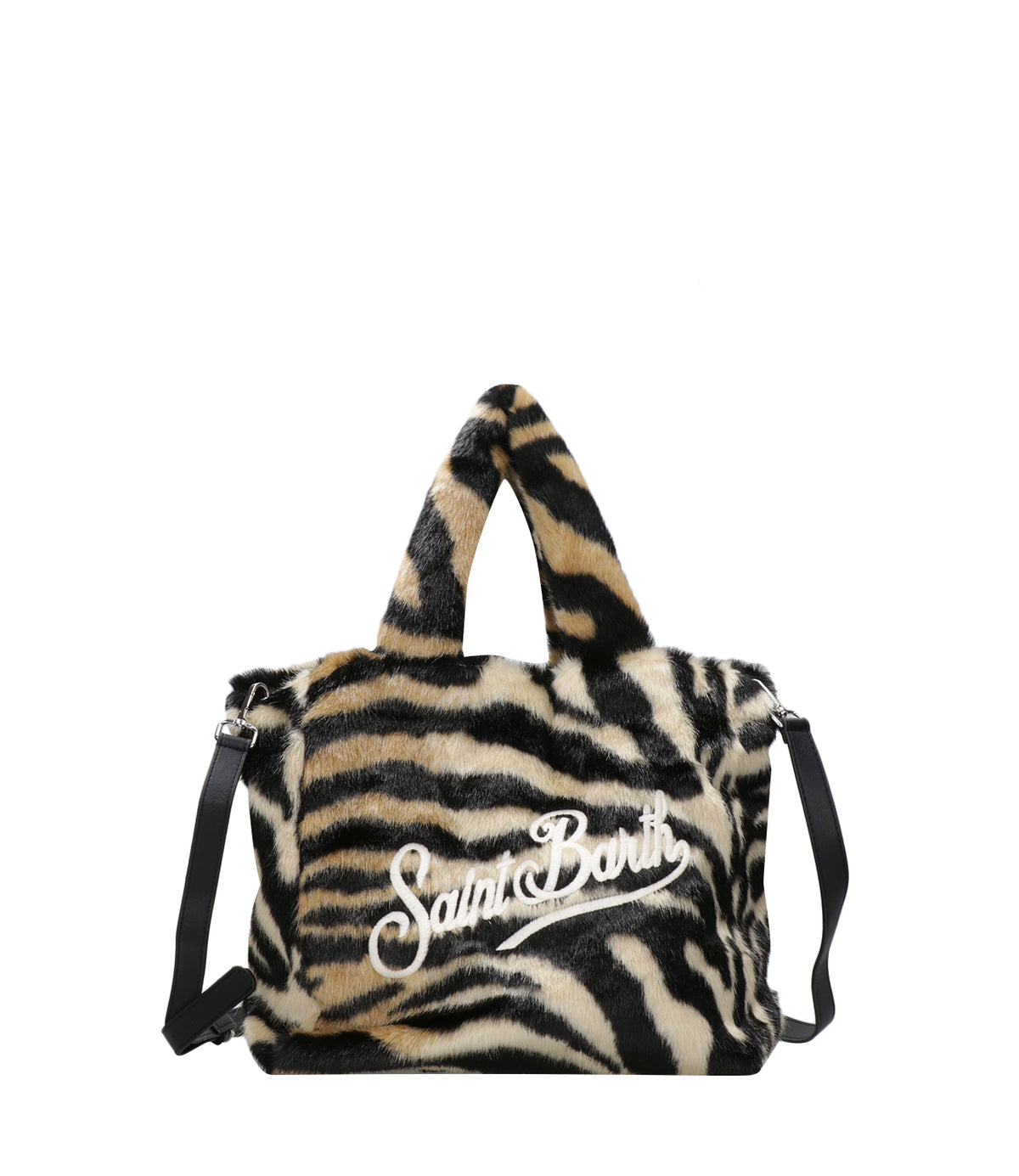 MC2 Saint Barth | Borsa a Mano Colette Soft Fur Zebra