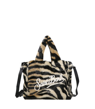 MC2 Saint Barth | Borsa a Mano Colette Soft Fur Zebra