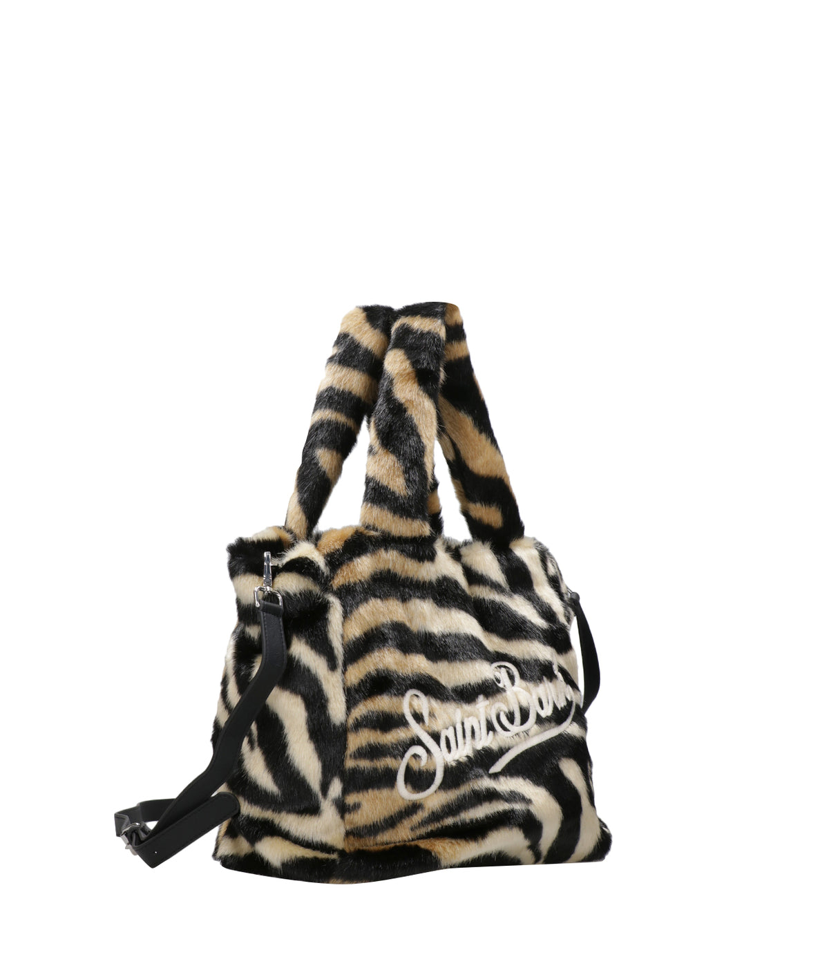 MC2 Saint Barth | Borsa a Mano Colette Soft Fur Zebra