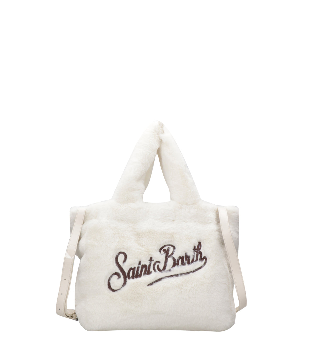 MC2 Saint Barth | Borsa a Mano Colette Soft Fur Panna