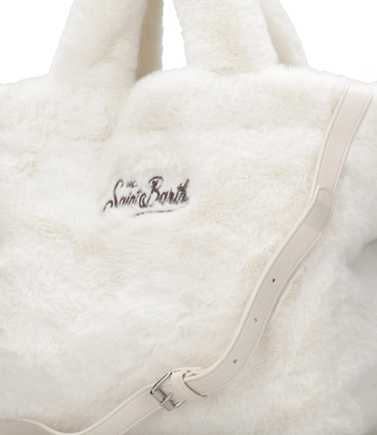 MC2 Saint Barth | Borsa a Mano Colette Soft Fur Panna