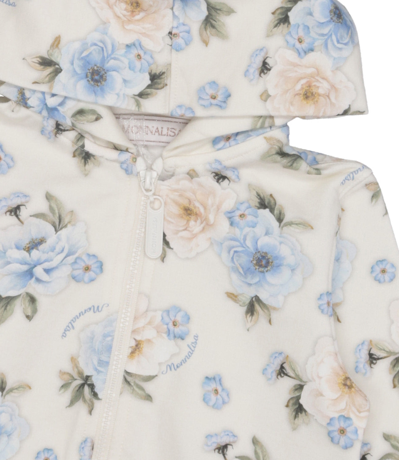 Monnalisa | Felpa Ecru e Celeste