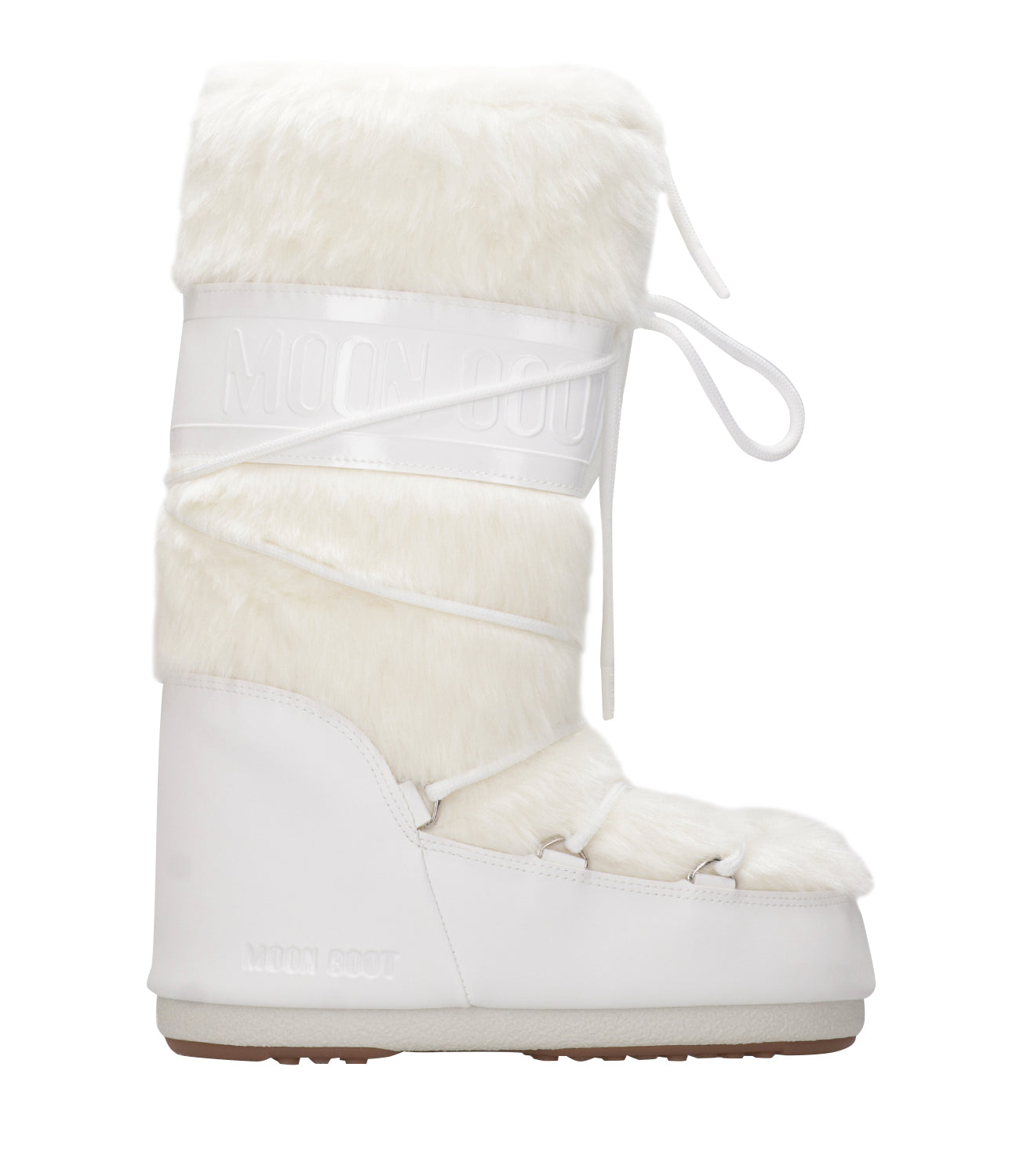 Moon Boot | Stivale MB Icon Faux Fur Bianco Ottico