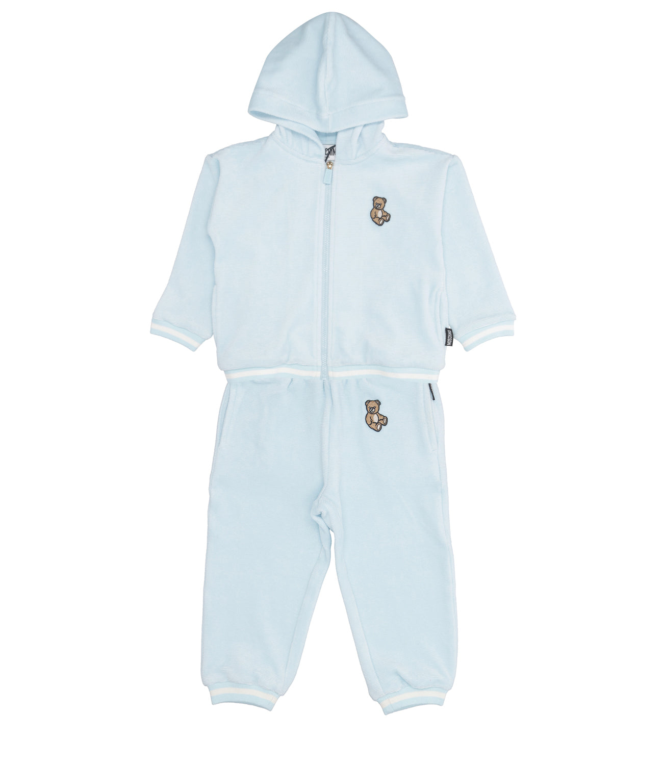 Moschino Baby | Set Felpa Pantalone Celeste