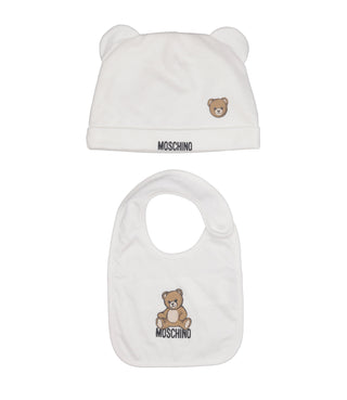 Moschino Baby | Set Cappello Bavaglino Rosa