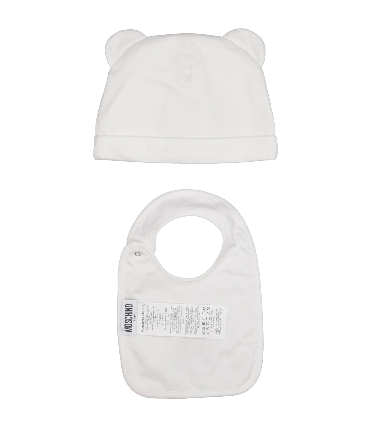 Moschino Baby | Set Cappello Bavaglino Rosa