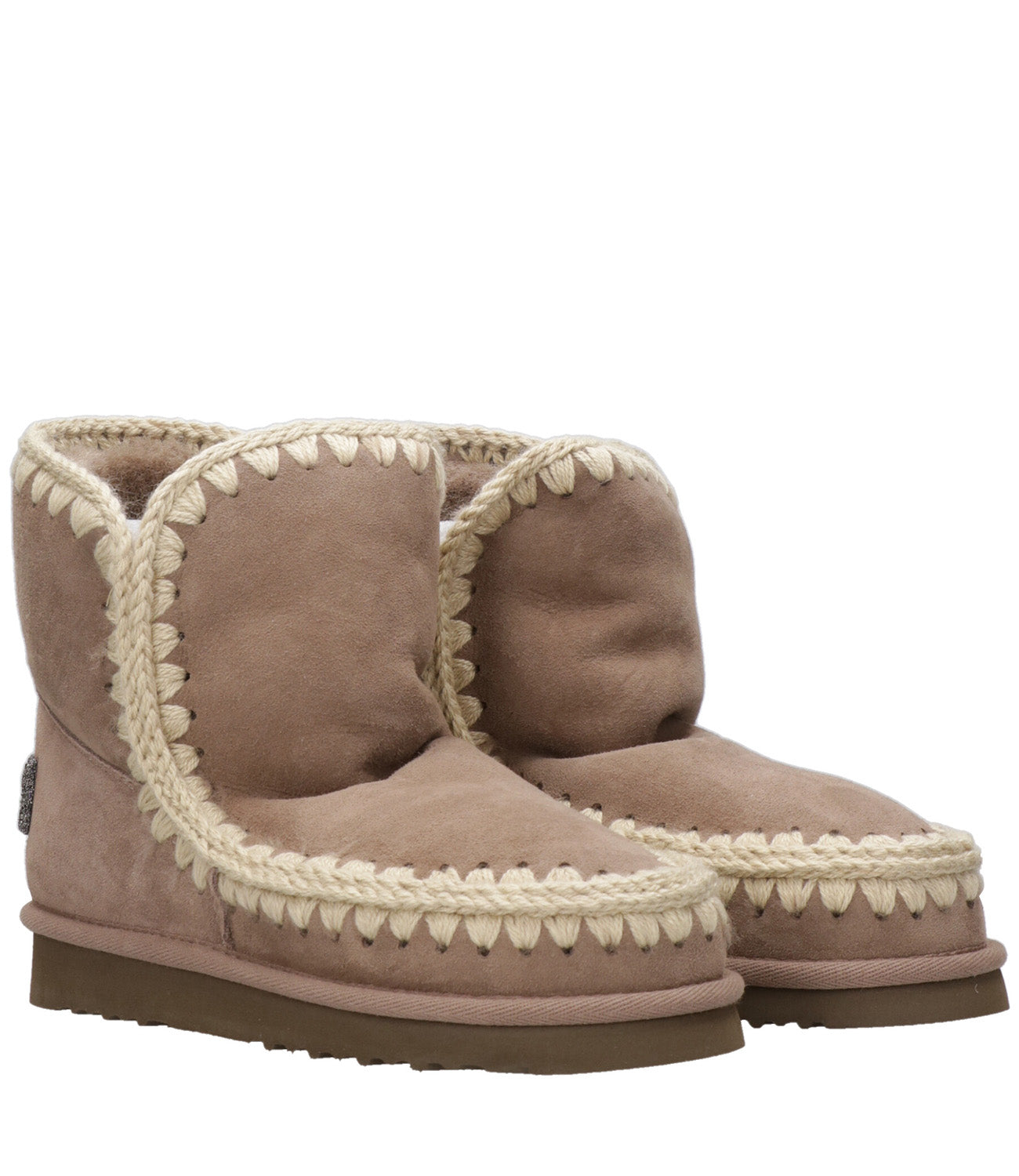 Mou | Tronchetto Eskimo 18 Glitter Logo Taupe