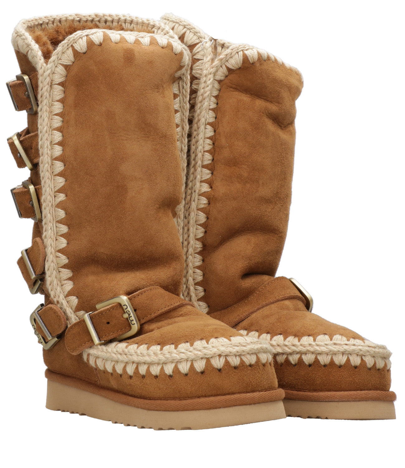 Mou | Tronchetto Eskimo 40 Buckle Straps Cognac