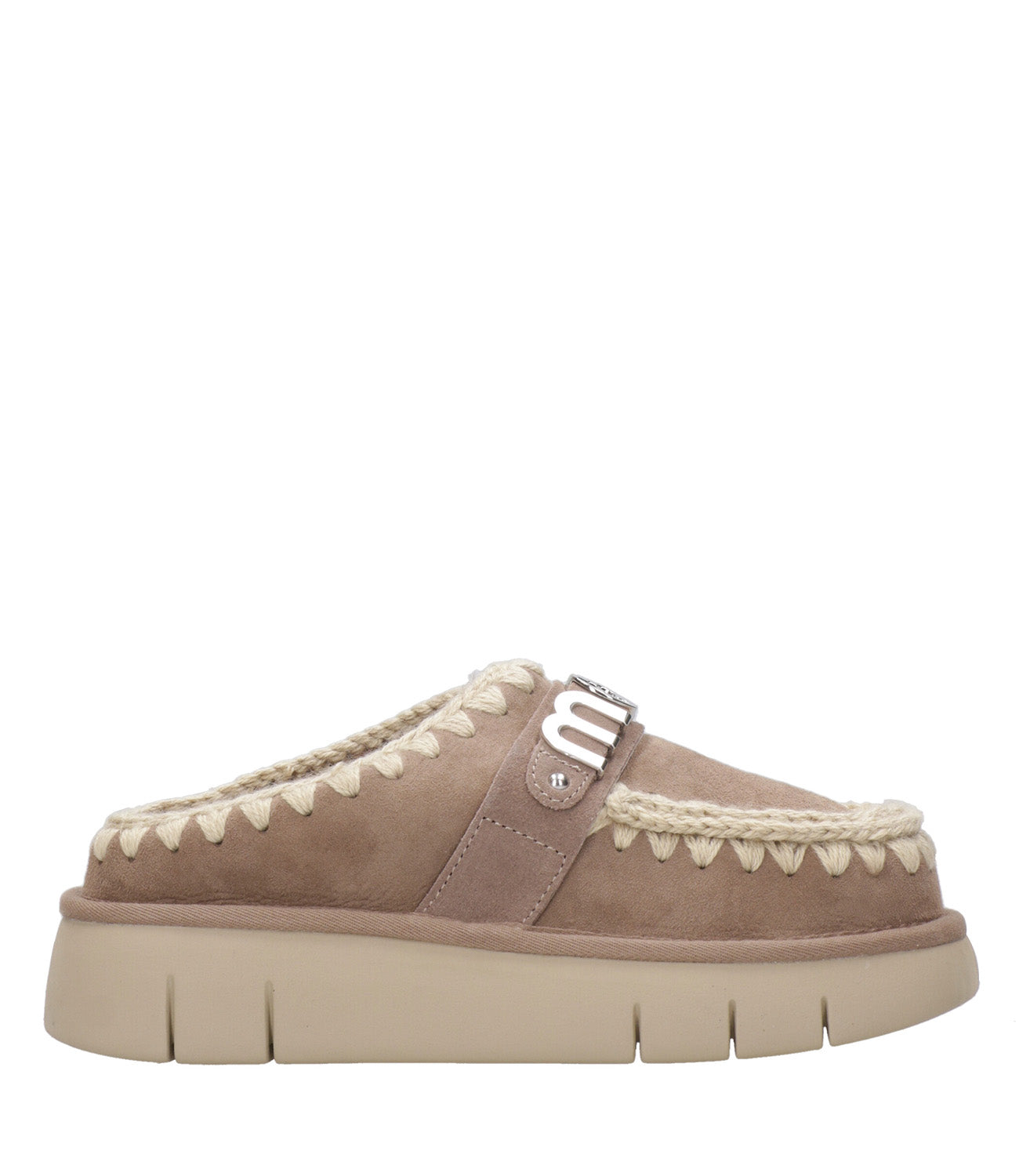 Mou | Sabot Bounce Clog Metal Logo Tortora