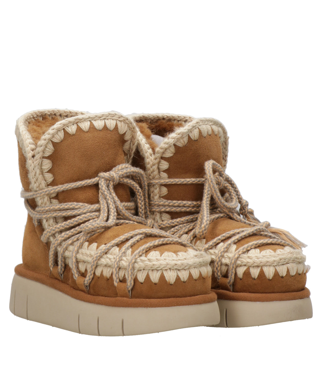Mou | Tronchetto Bounce Boot Suede Scoubiedoo LCognac