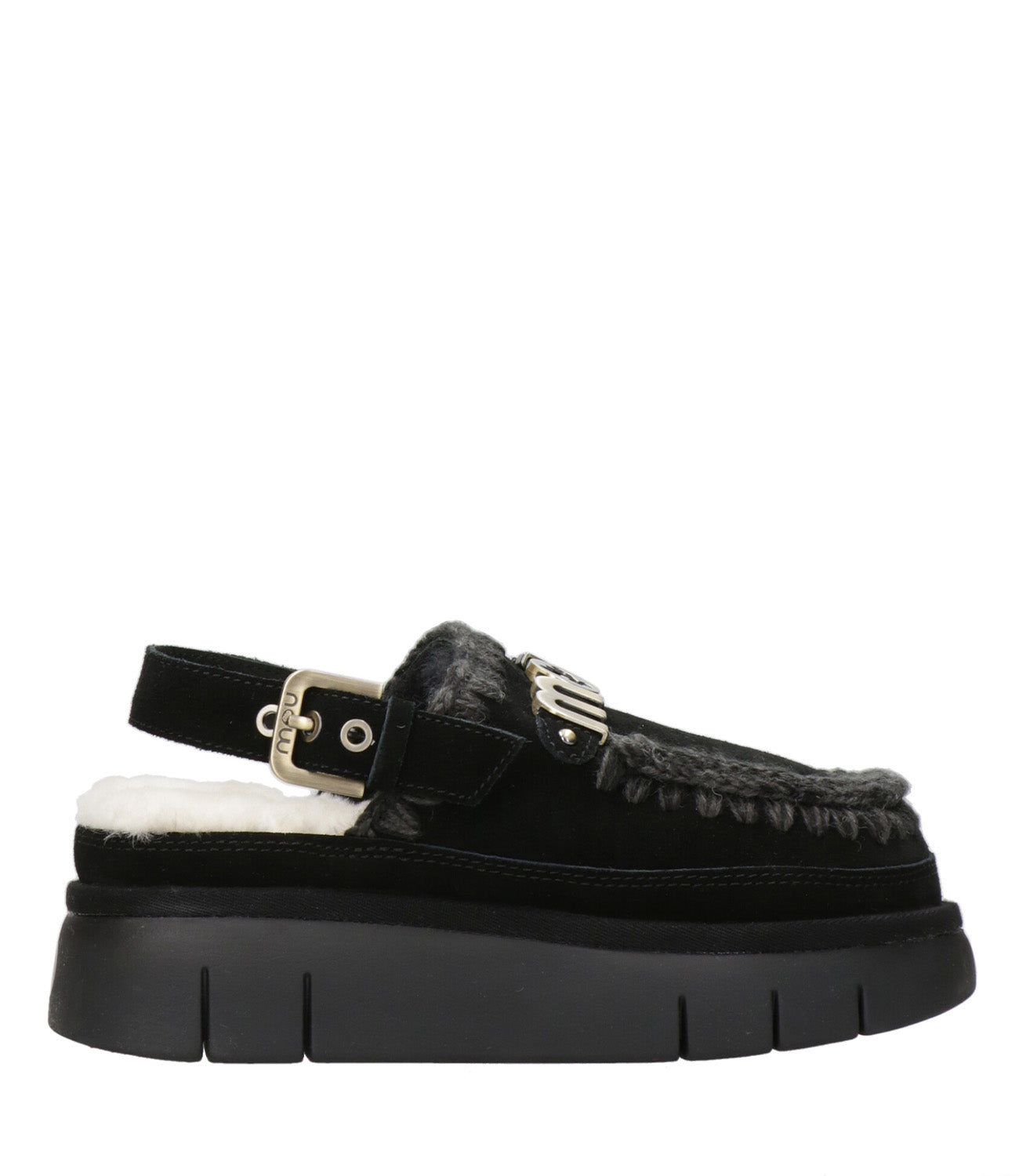 Mou | Sabot Bounce Clog Back Strap Nero