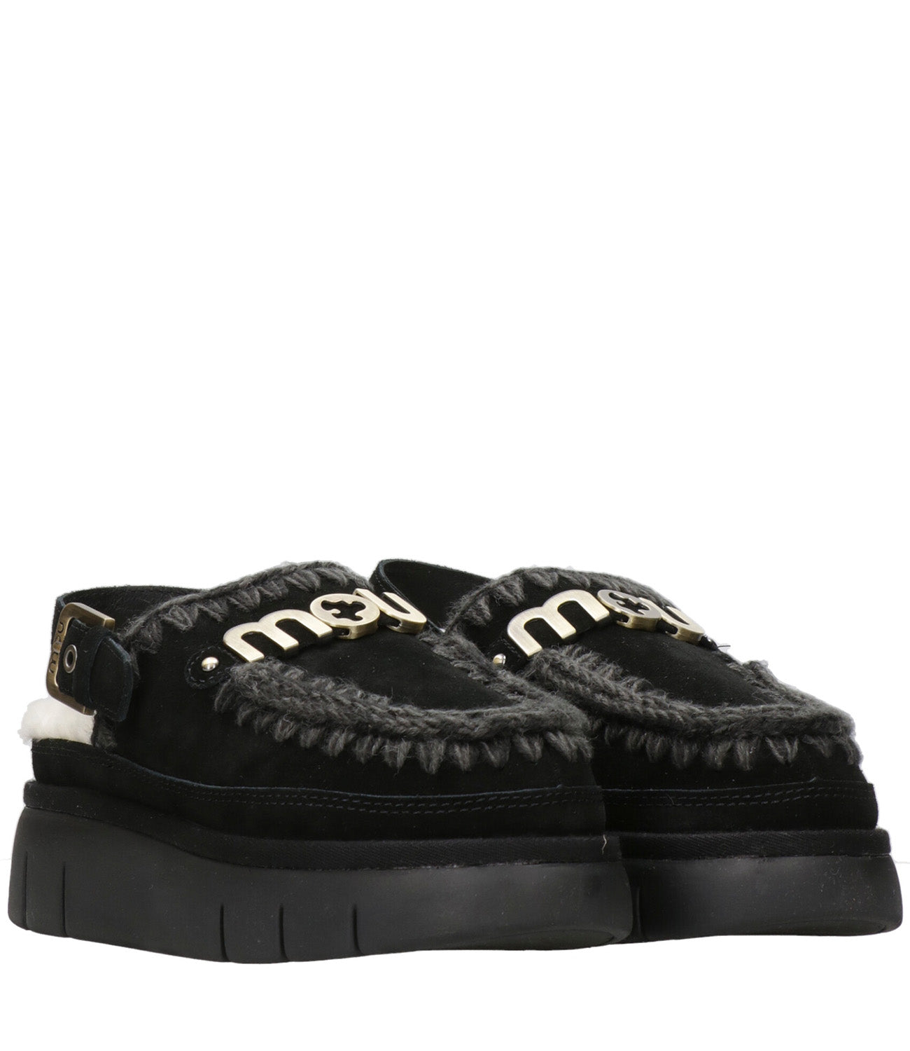 Mou | Sabot Bounce Clog Back Strap Nero