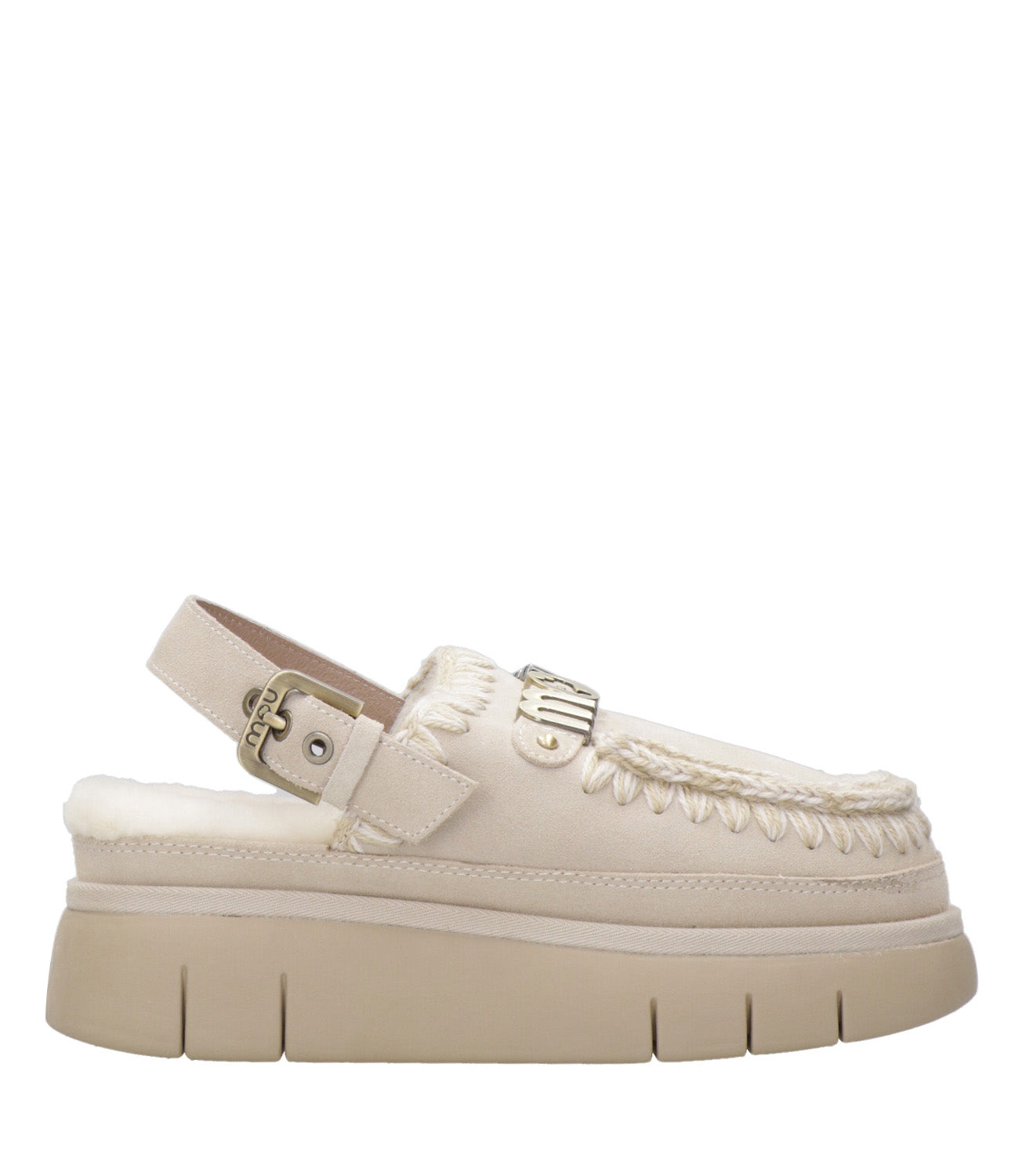 Mou | Sabot Bounce Clog Back Strap Avorio