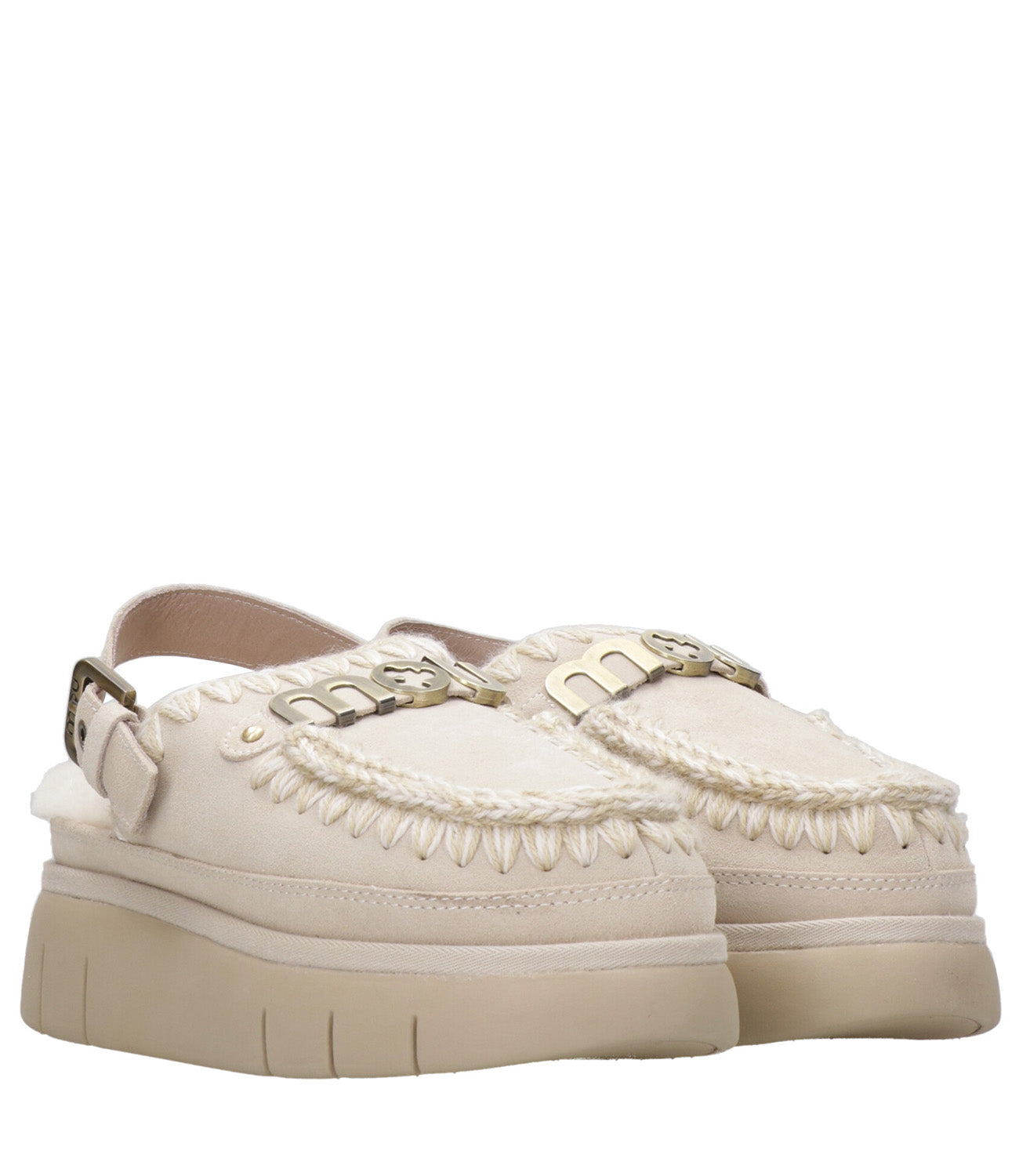 Mou | Sabot Bounce Clog Back Strap Avorio