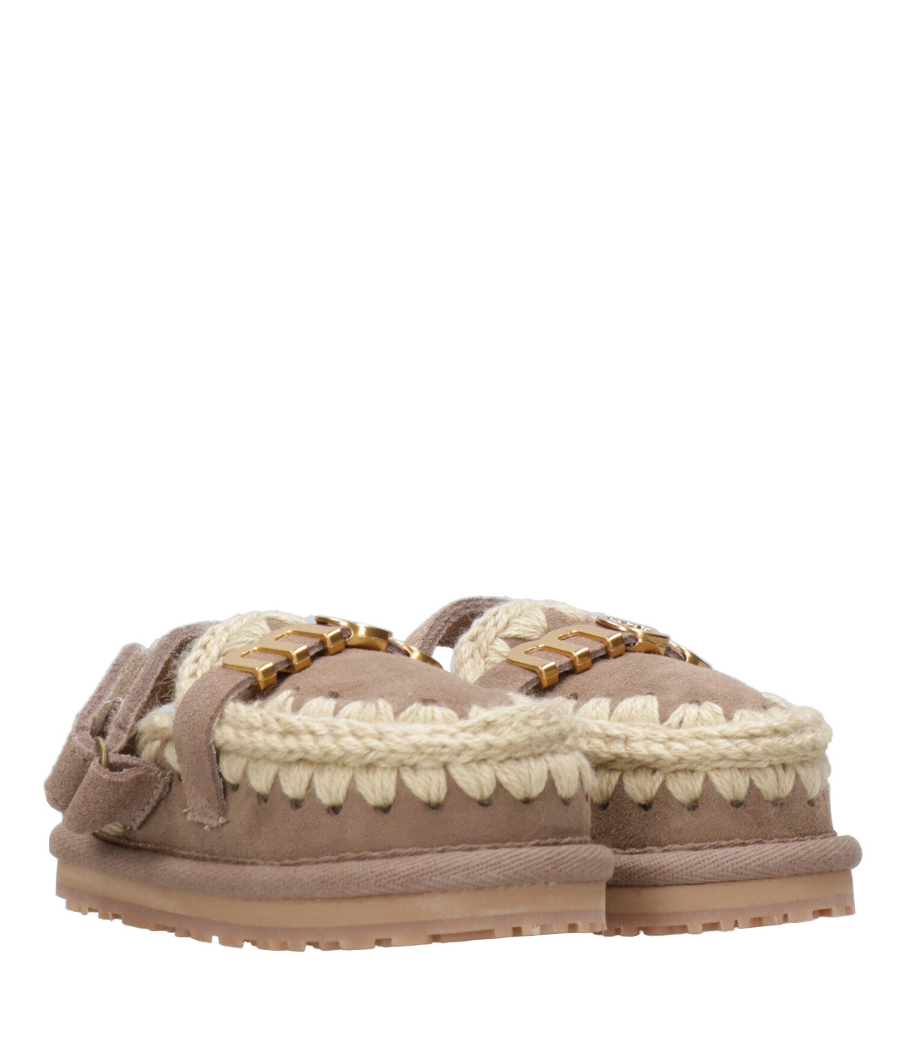 Mou Kids | Sabot Slipper with Back Strap Grigio