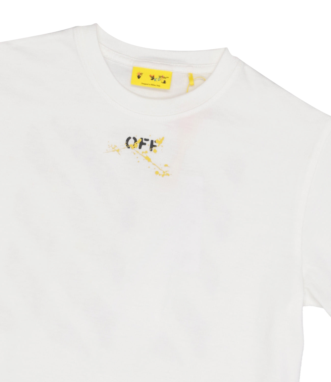 Off White Kids | T-shirt Bianco e Giallo