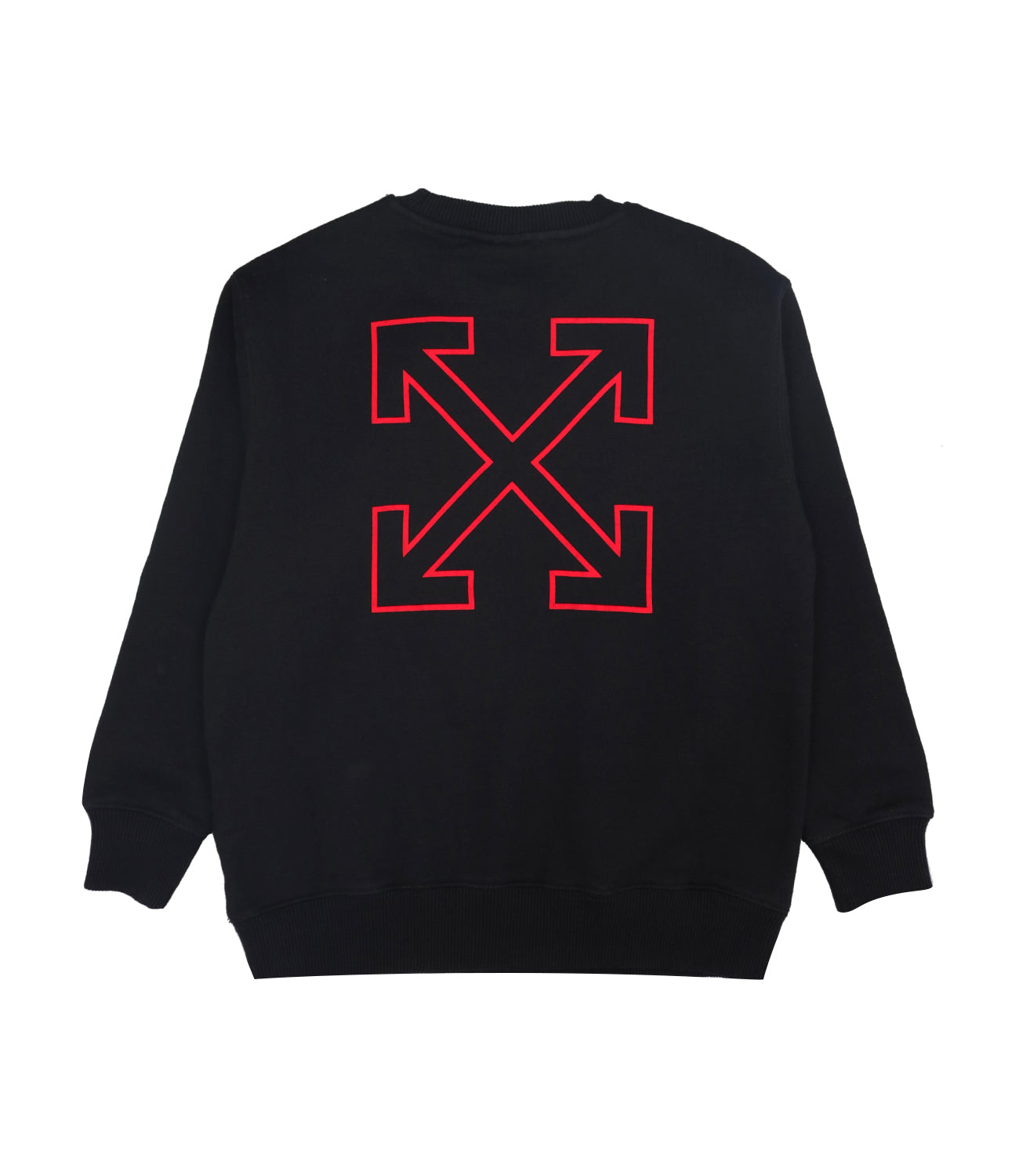 Off White Kids | Felpa Nero e Rosso