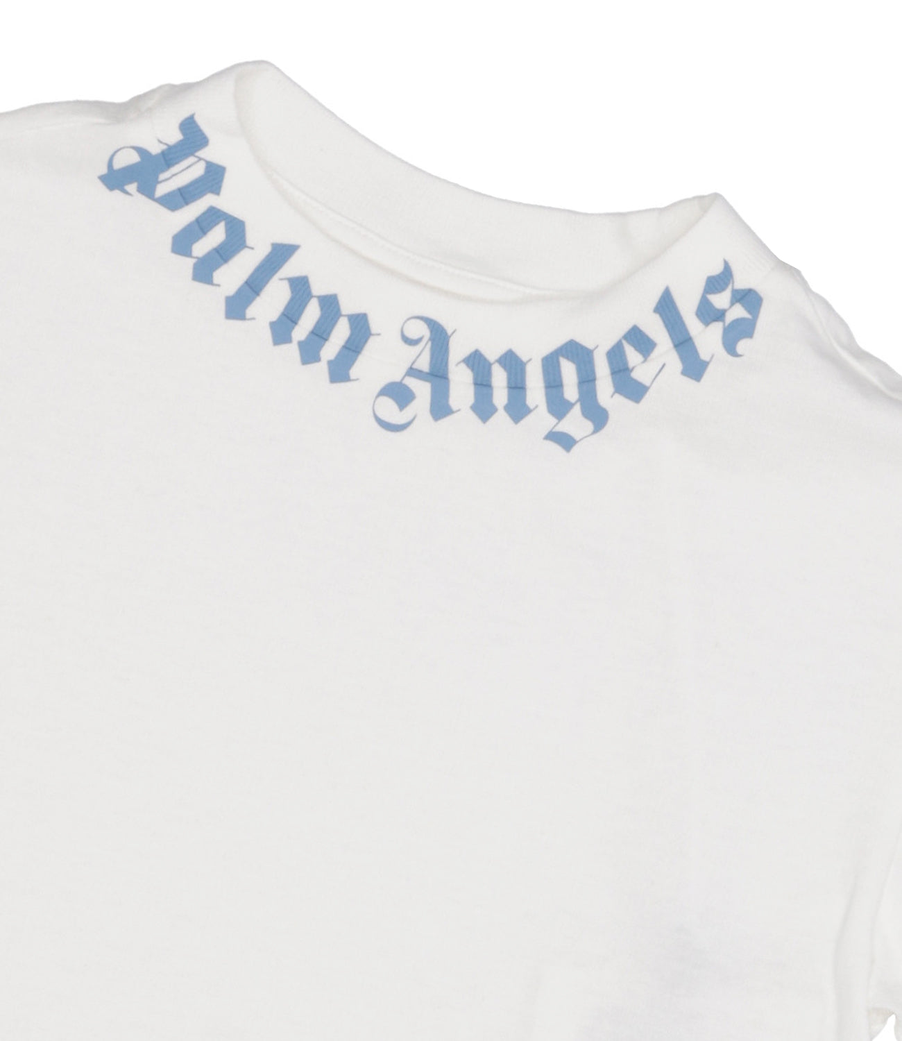 Palm Angels Kids | T-Shirt Neck Logo Bianco