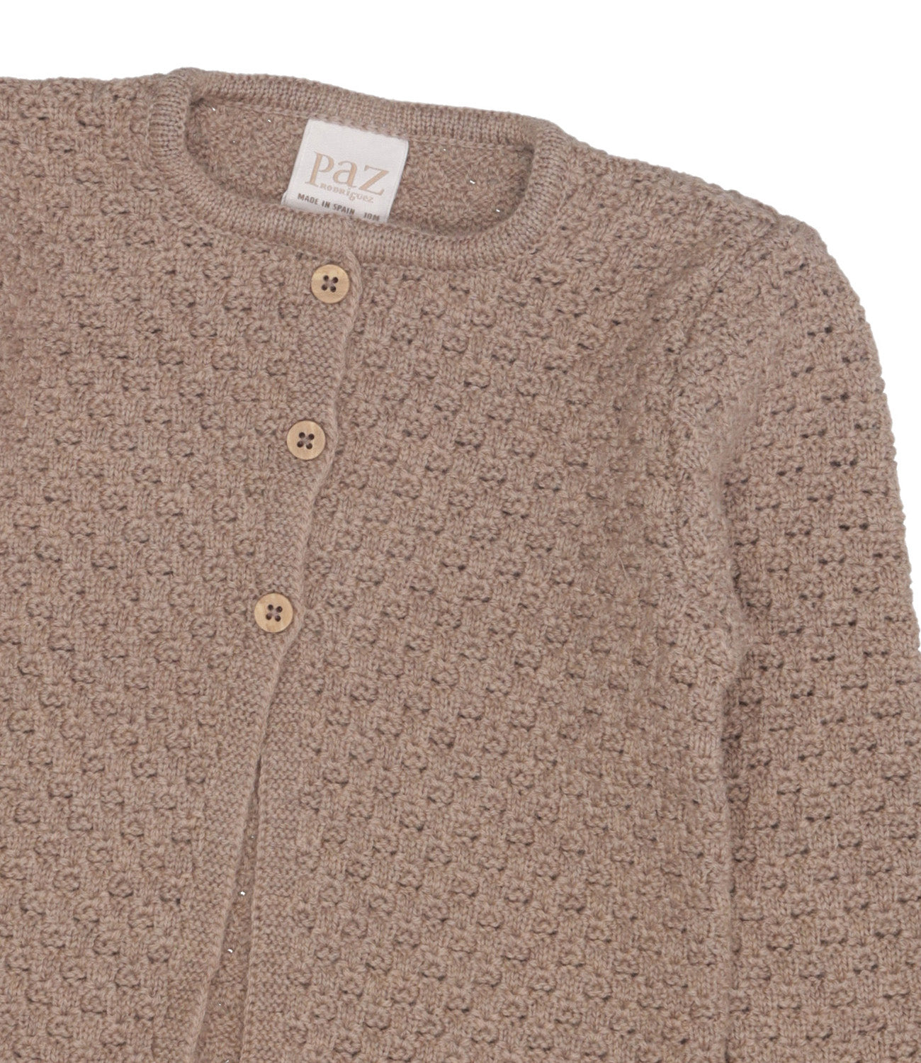 Paz Rodriguez | Cardigan Pompon Nocciola