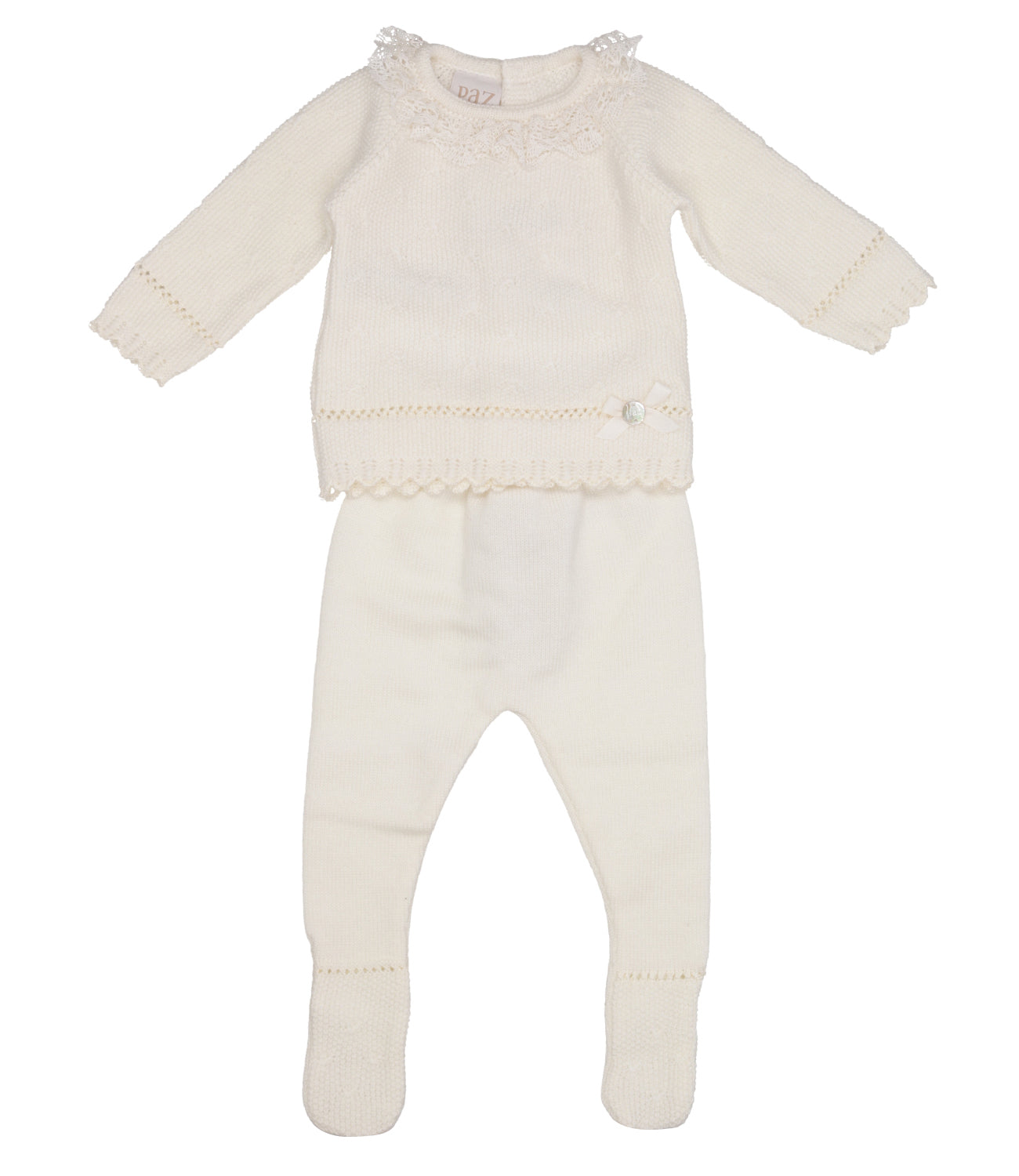 Paz Rodriguez | Set Maglia Leggings Semilla Crema