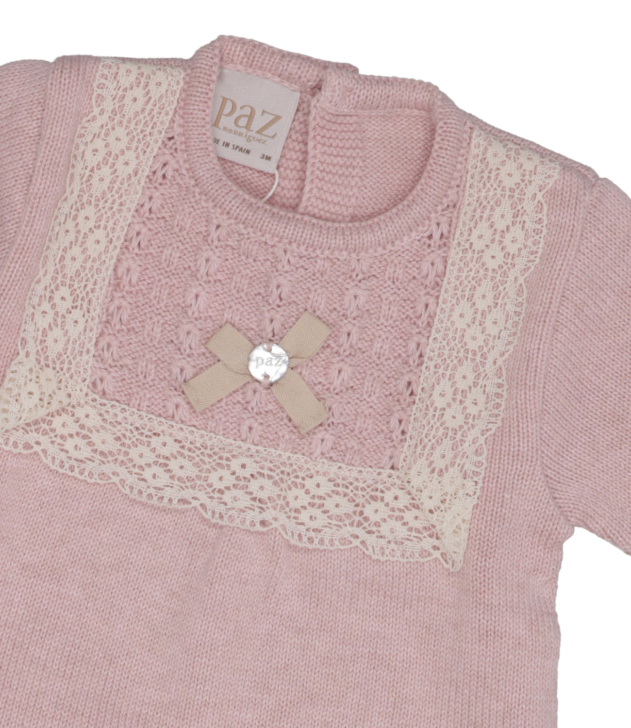 Paz Rodriguez | Set Maglia Leggings Pascua Rosa Polvere e Marrone Chiaro