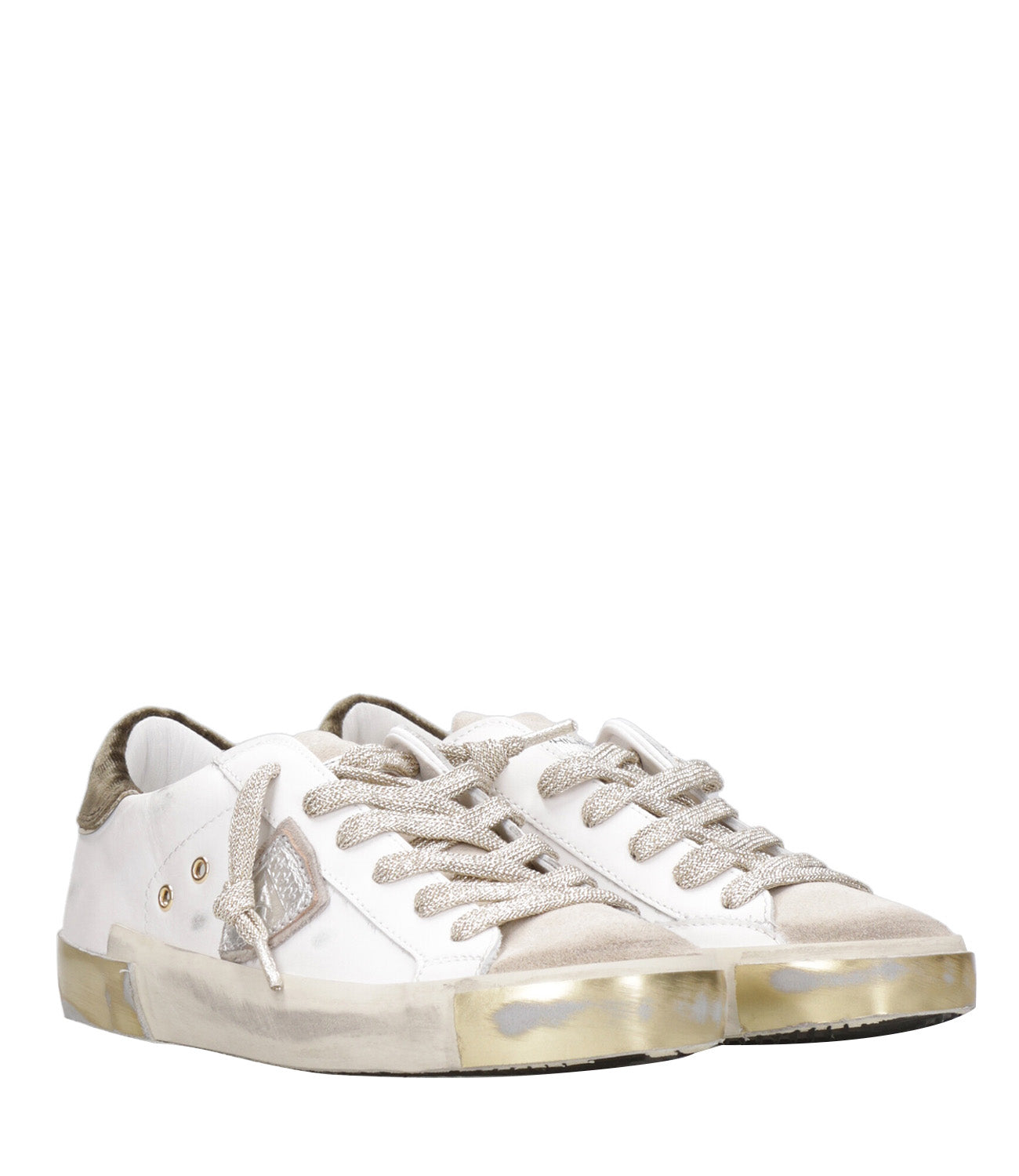 Philippe Model | Sneakers Prsx Low Bianco e Oliva