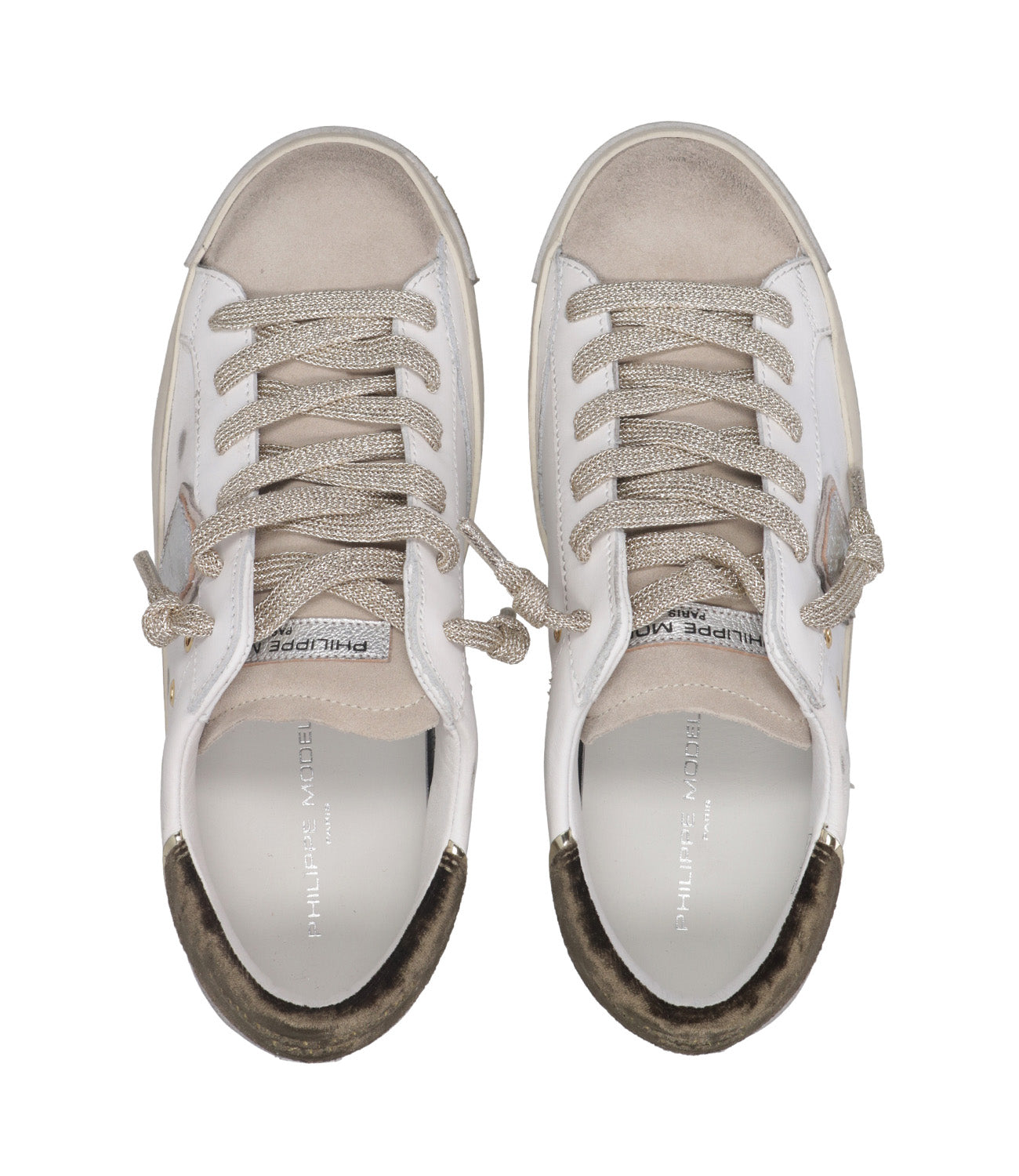 Philippe Model | Sneakers Prsx Low Bianco e Oliva