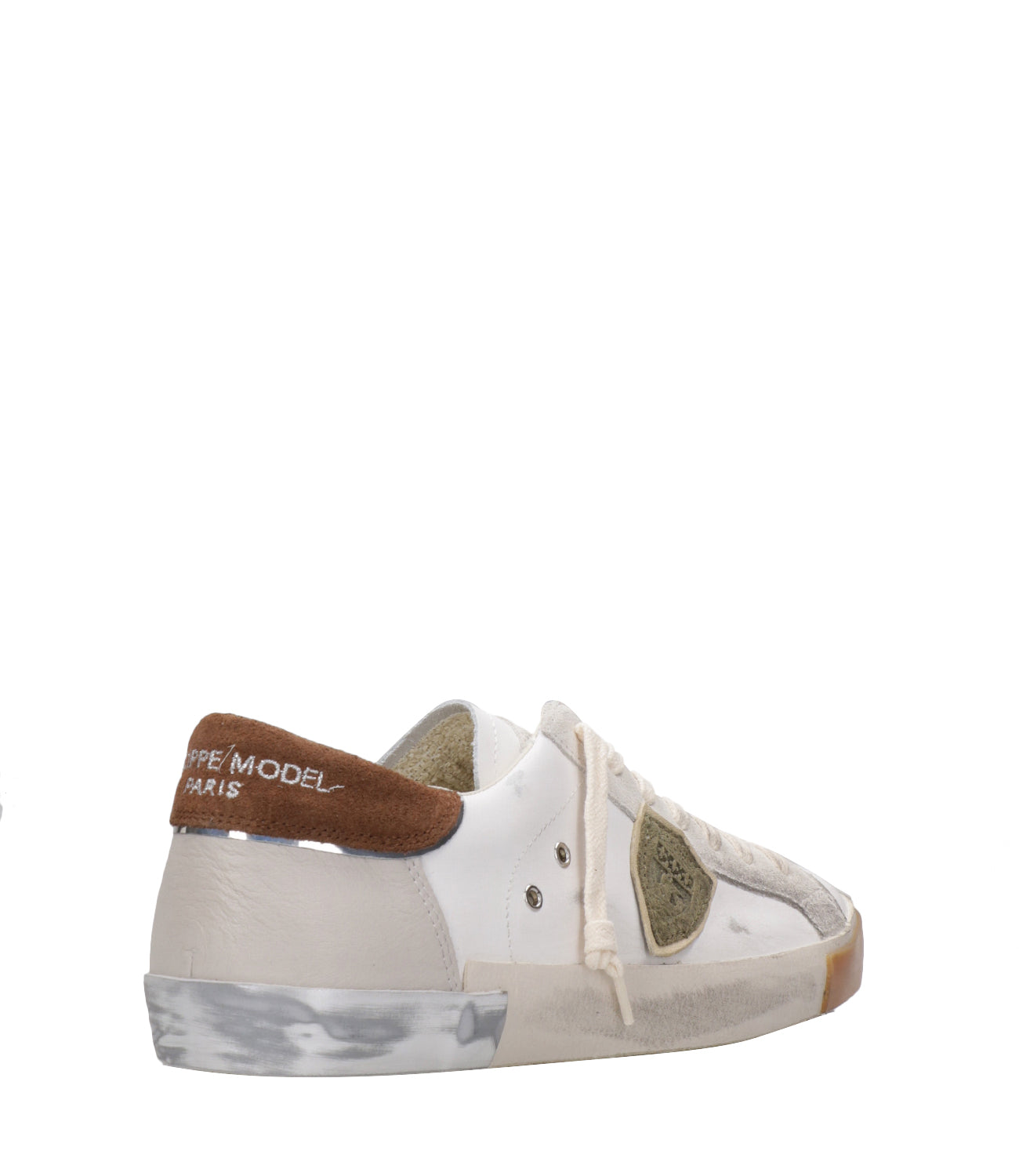 Philippe Model | Sneakers Prsx Low Bianco e Biscotto