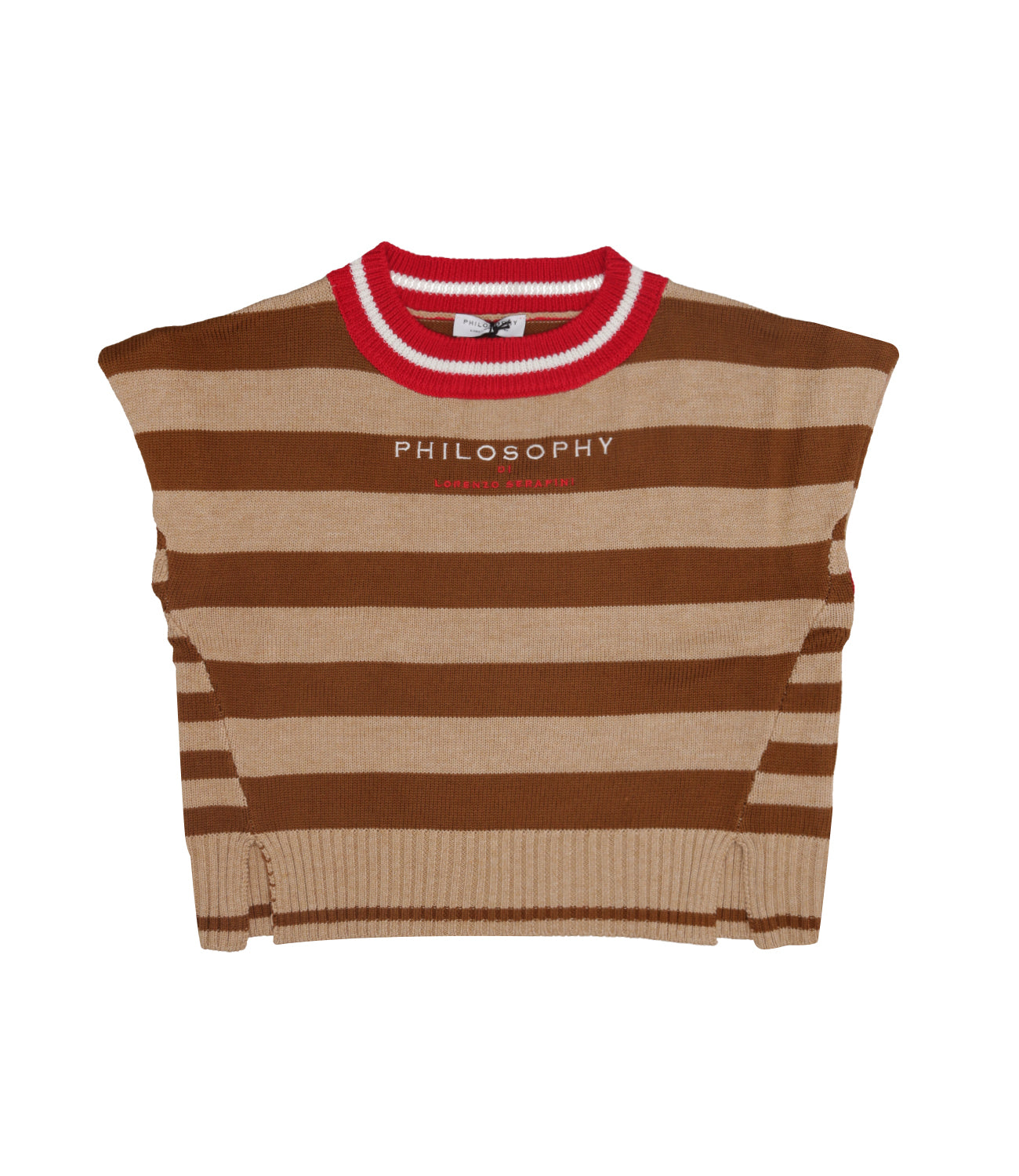 Philosophy di Lorenzo Serafini Kids | Maglia Ecrù Marrone