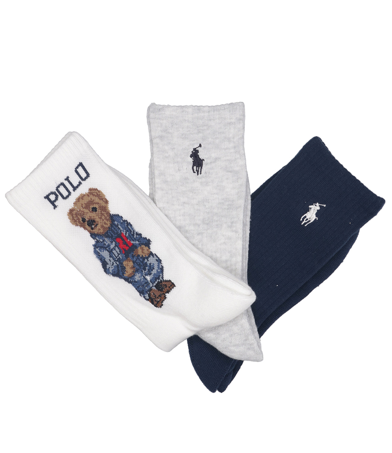 Polo Ralph Lauren | Calzini Bianco Blu e Grigio